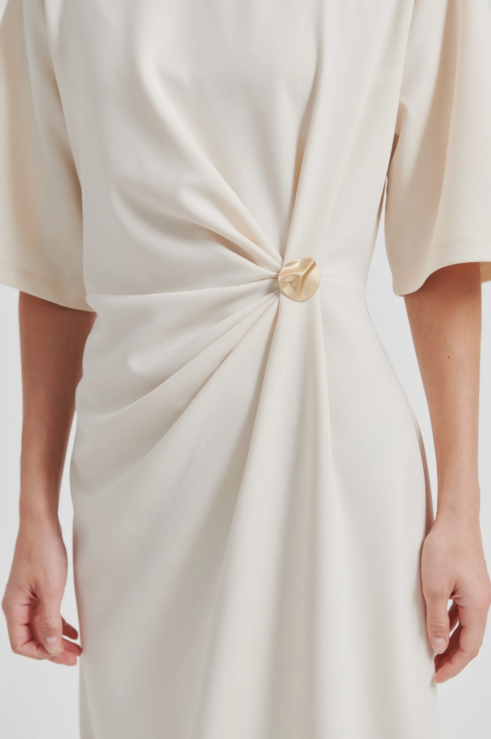 Liana Dress - Soft Beige - Image 4