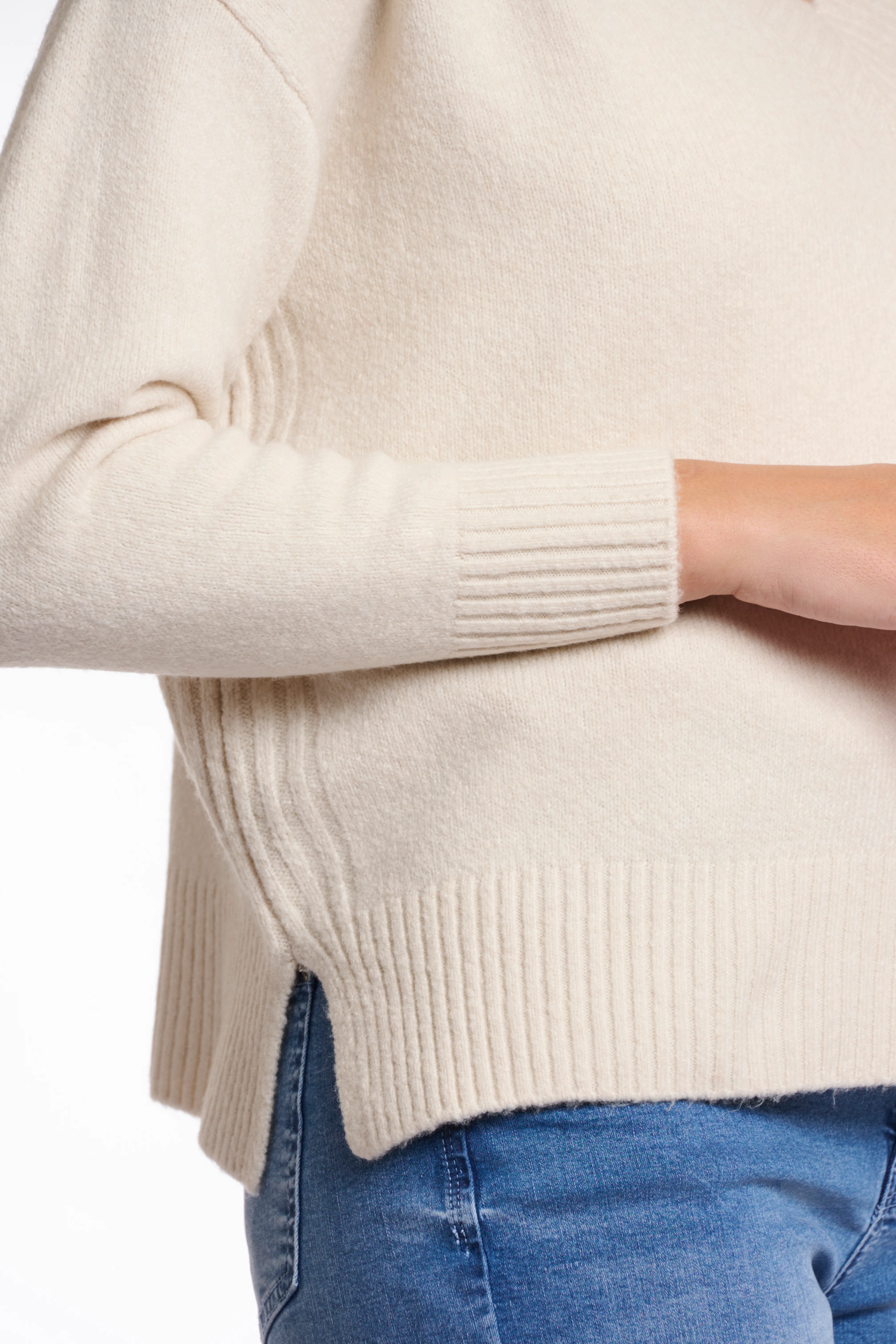 Maribel V-Neck Sweater - Birch - Image 3
