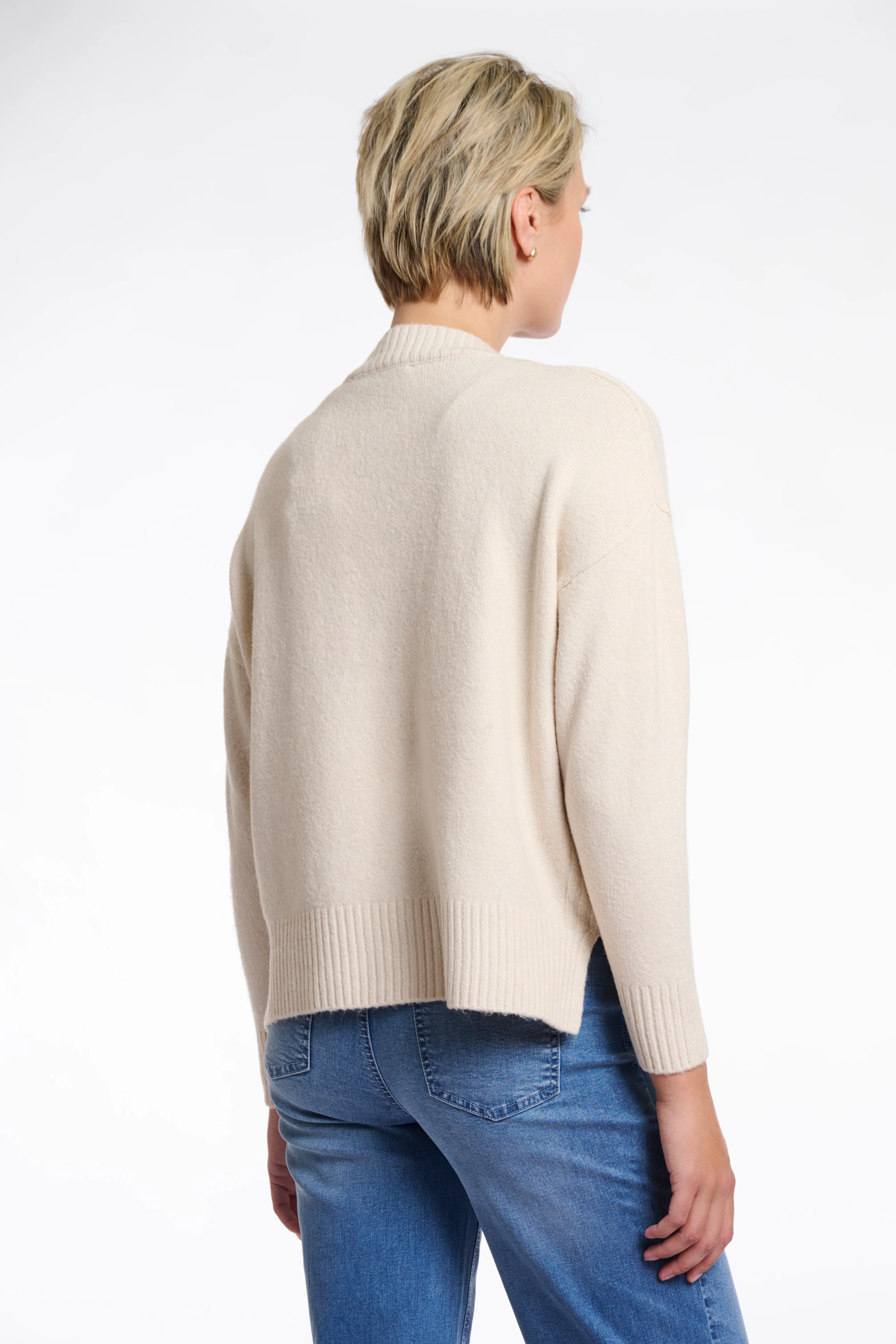 Maribel V-Neck Sweater - Birch - Image 4