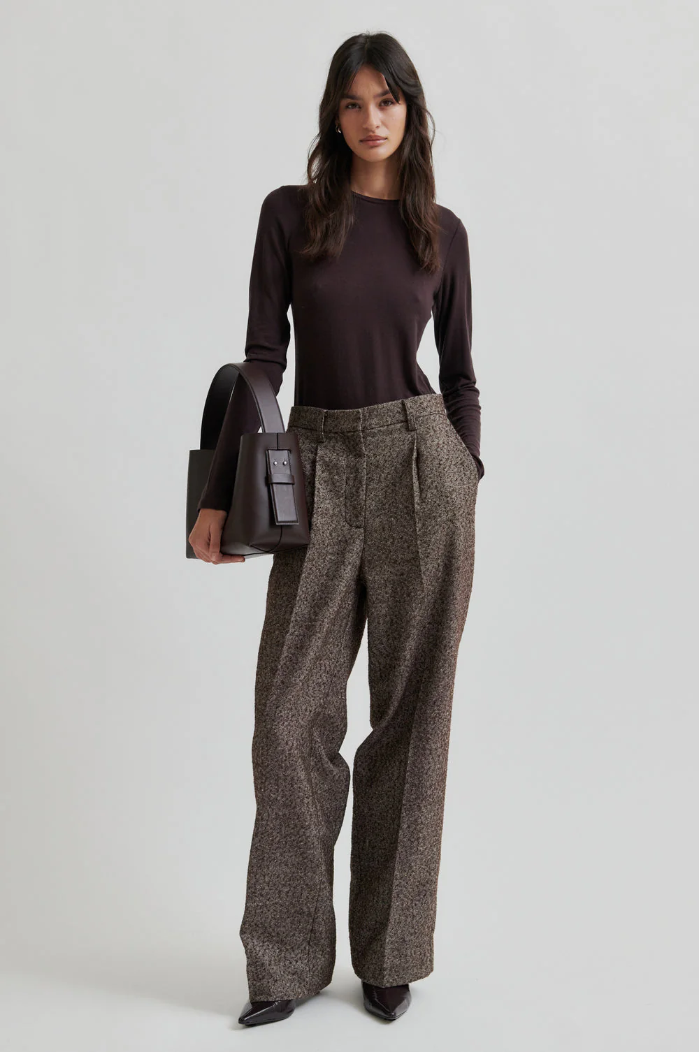 Matima O-Neck Tee - Chocolate Plum - Image 3