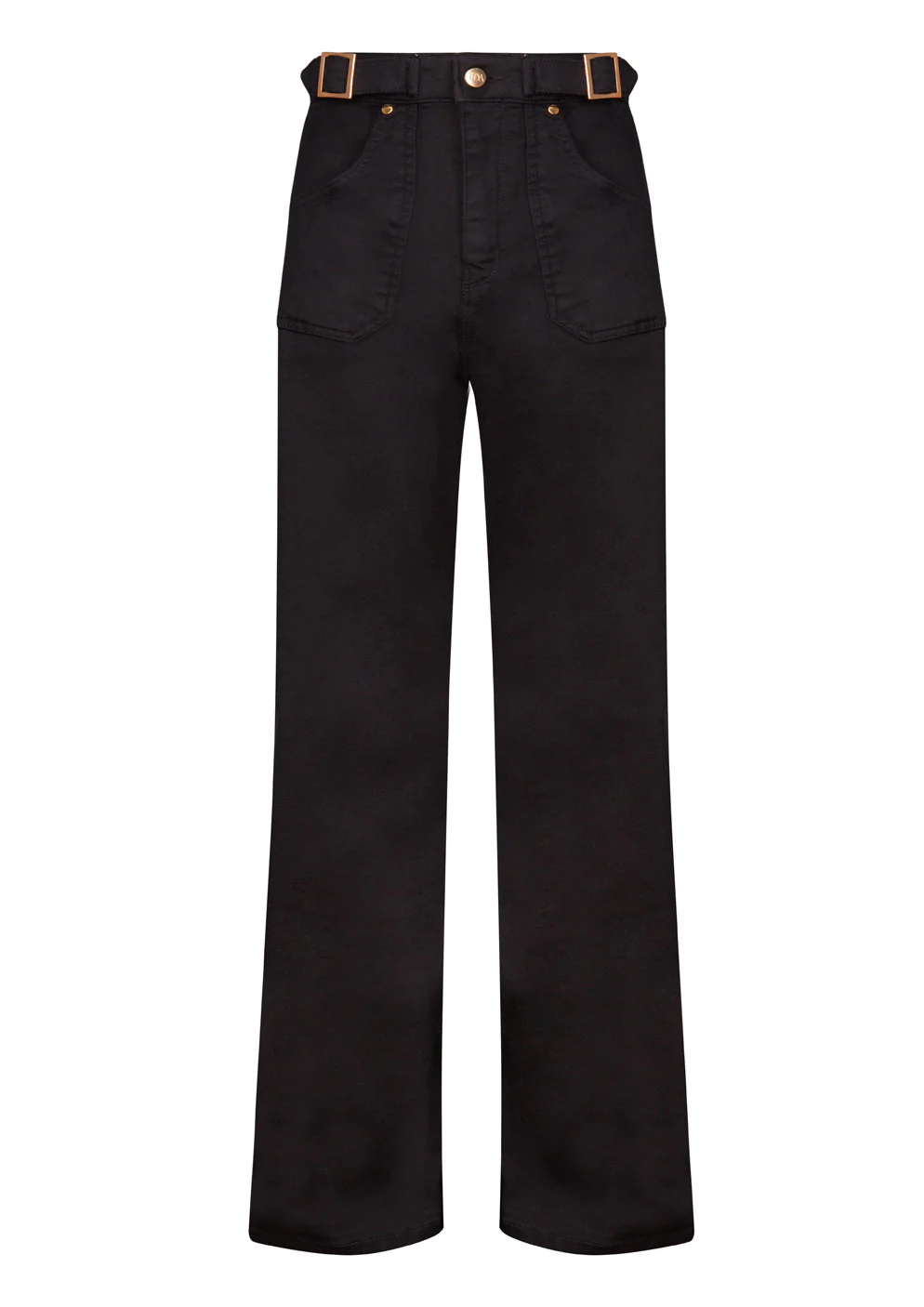 Minnie The High Top Wide Leg Flared Jeans - Blackest - Image 5