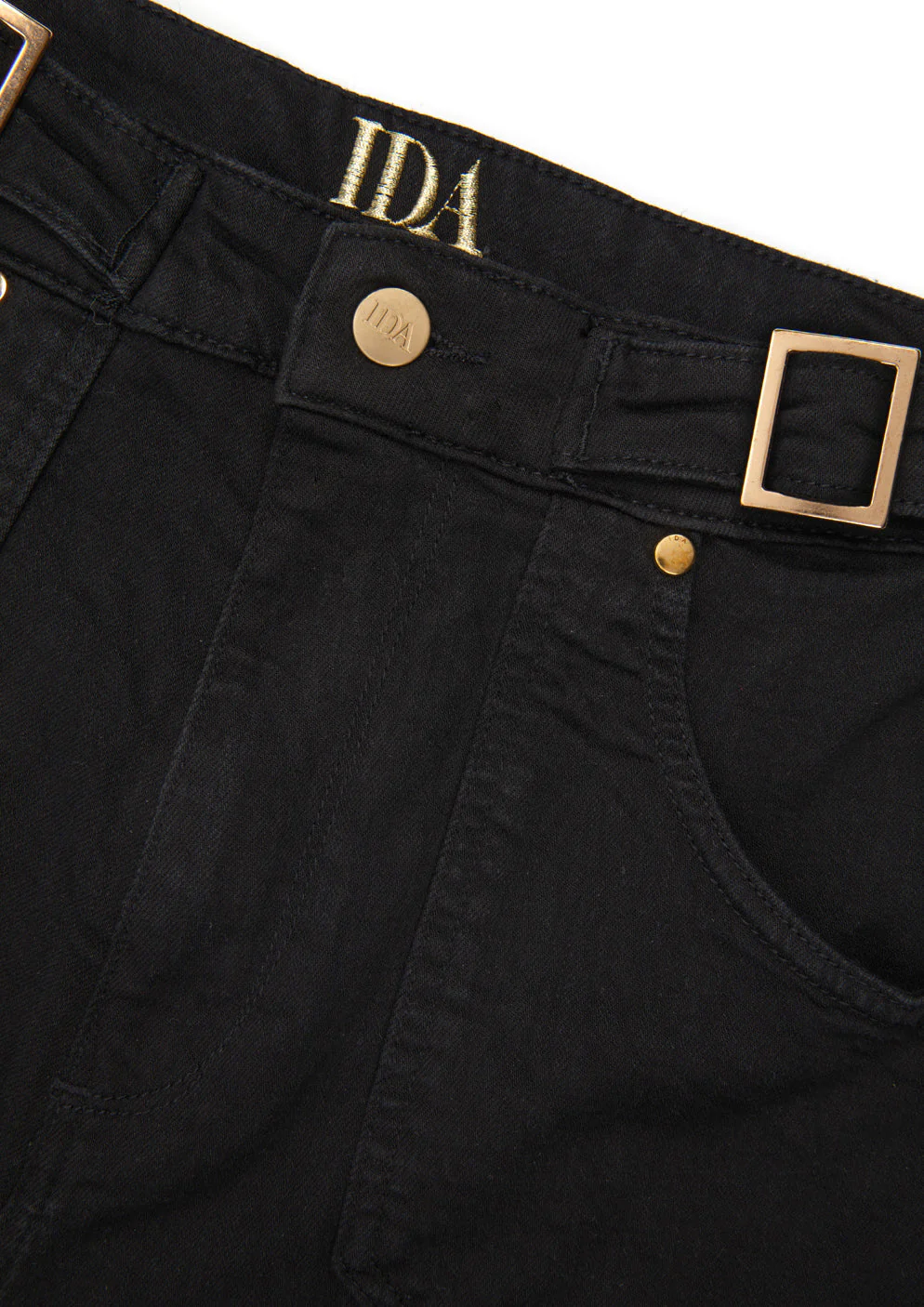 Minnie The High Top Wide Leg Flared Jeans - Blackest - Image 6