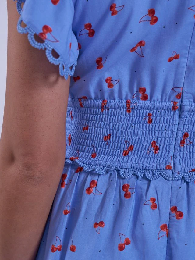 Misha Dress - Blue Cherry - Image 14