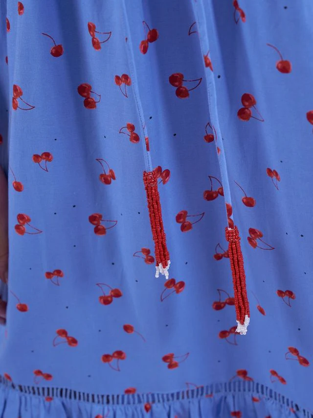 Misha Dress - Blue Cherry - Image 15