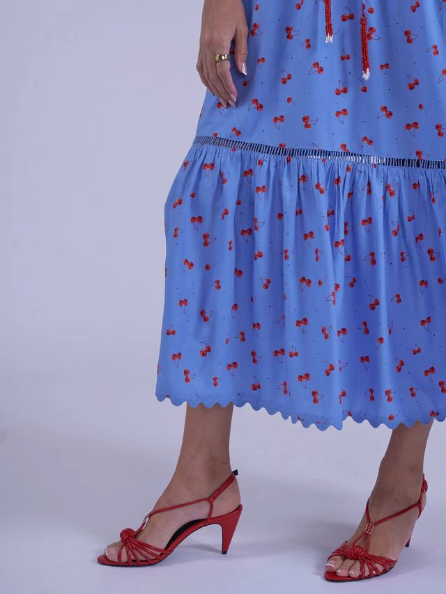 Misha Dress - Blue Cherry - Image 17