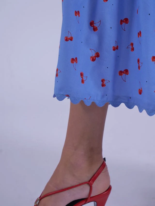 Misha Dress - Blue Cherry - Image 18