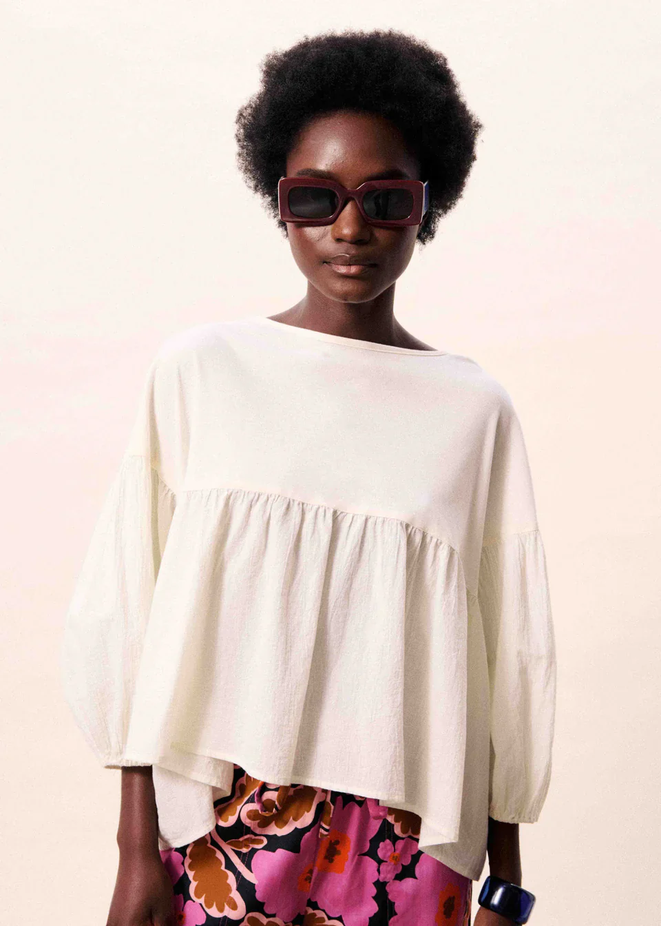 Nivara Top - Cream - Image 2