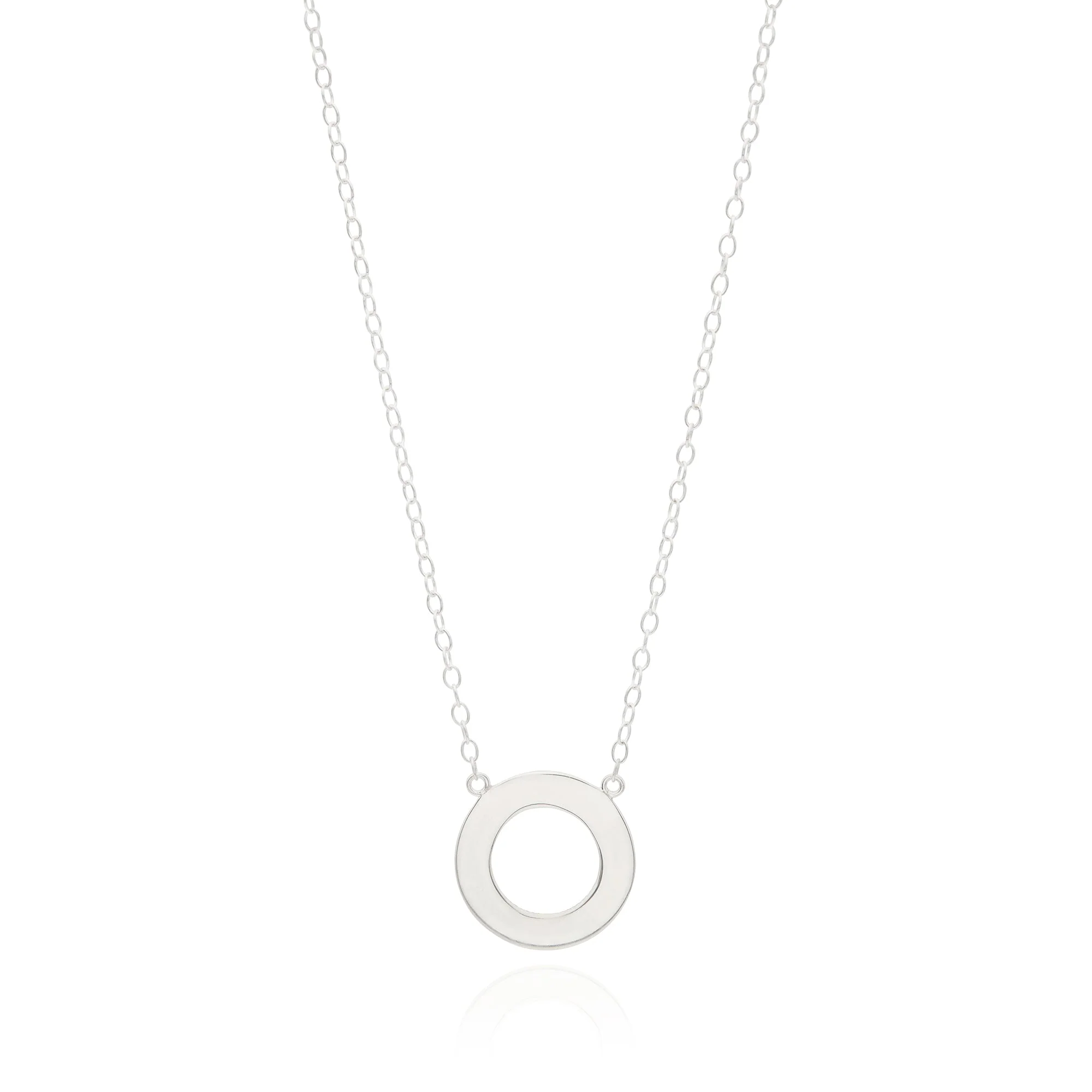 Classic Open Circle Necklace - Gold & Silver - Image 4