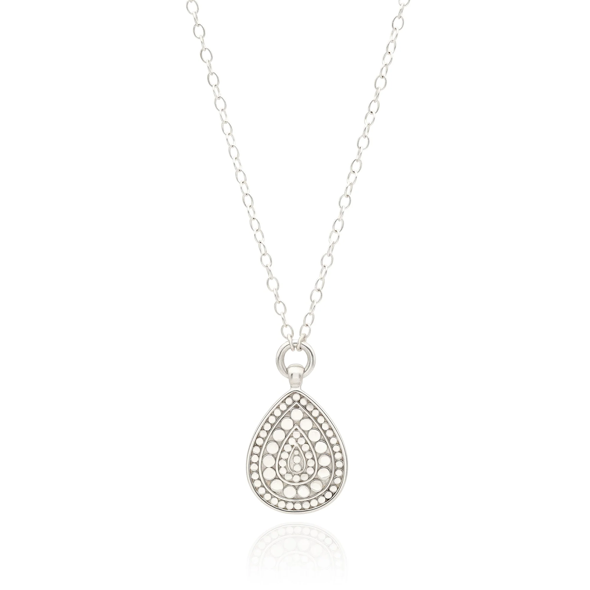 Classic Drop Flower Necklace - Gold & Silver - Image 4
