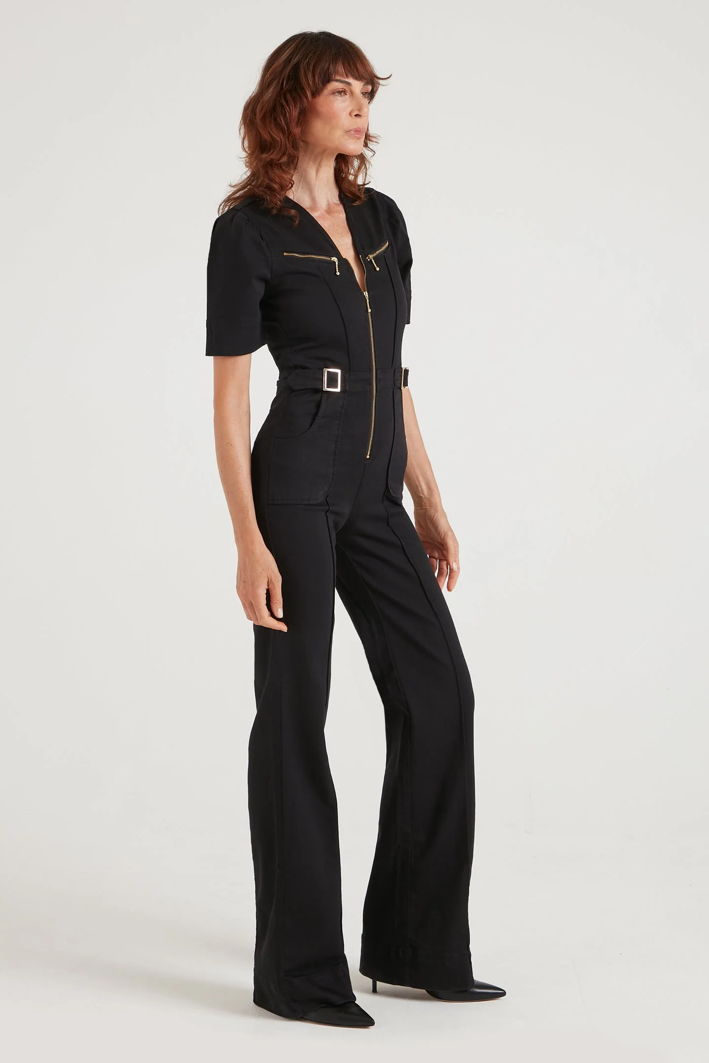 Opal The Softly Curved Jumpsuit | Blackest Denim - Image 3