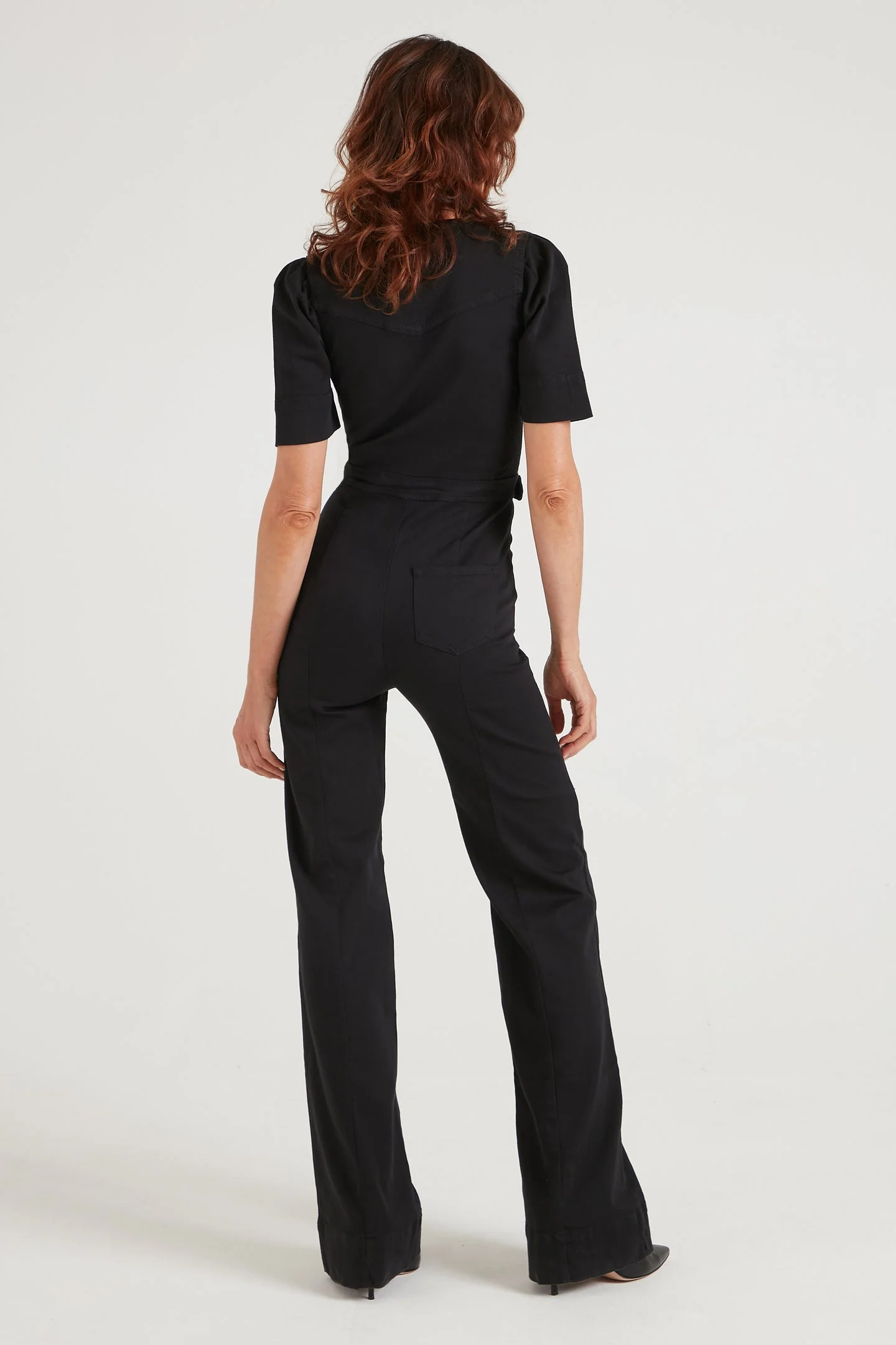 Opal The Softly Curved Jumpsuit | Blackest Denim - Image 4
