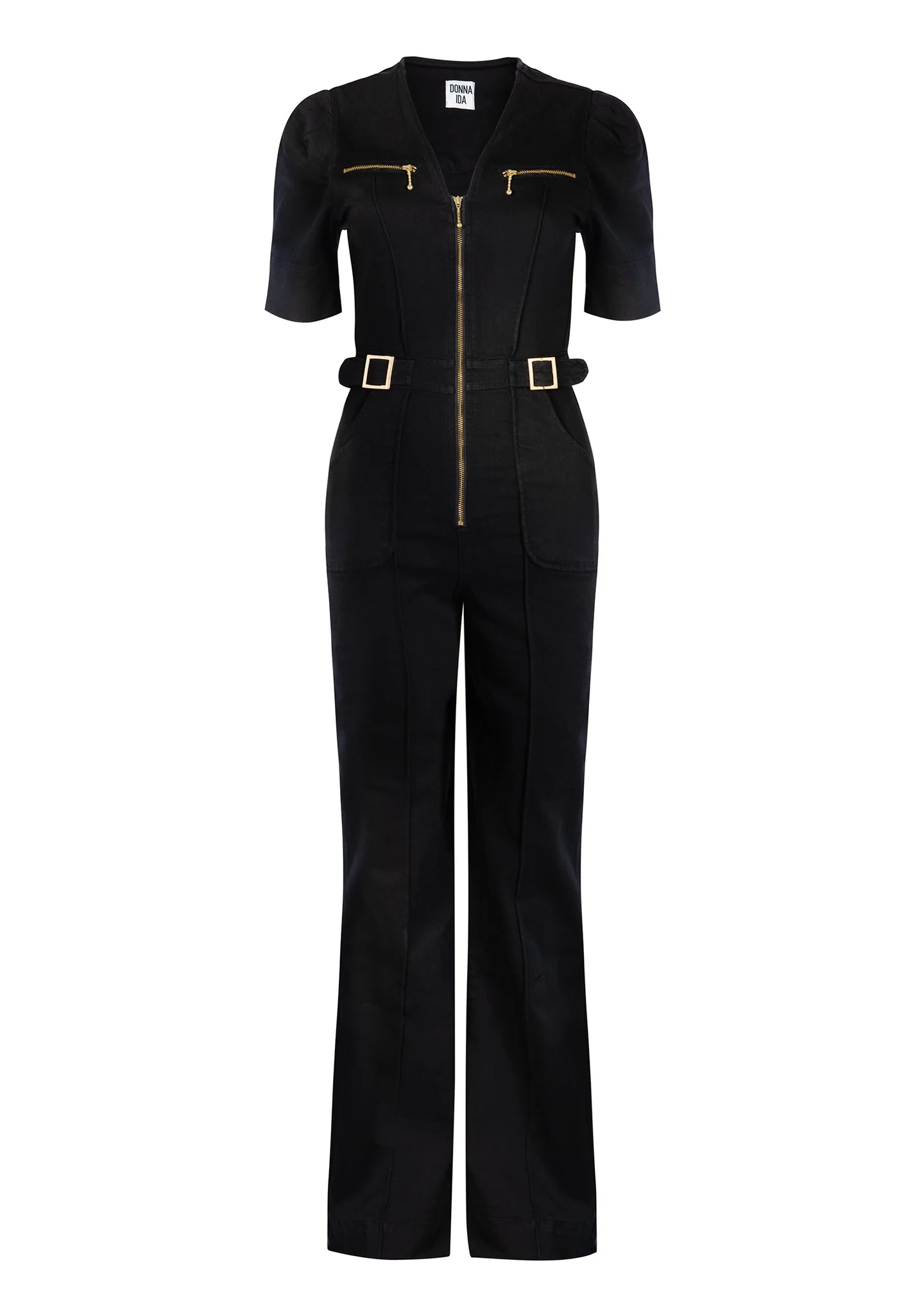 Opal The Softly Curved Jumpsuit | Blackest Denim - Image 5