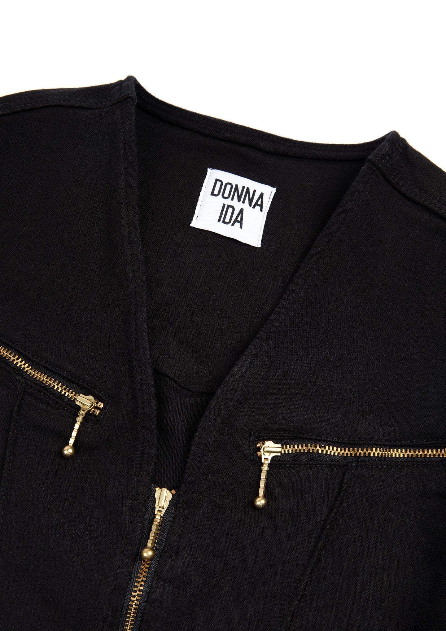 Opal The Softly Curved Jumpsuit | Blackest Denim - Image 6