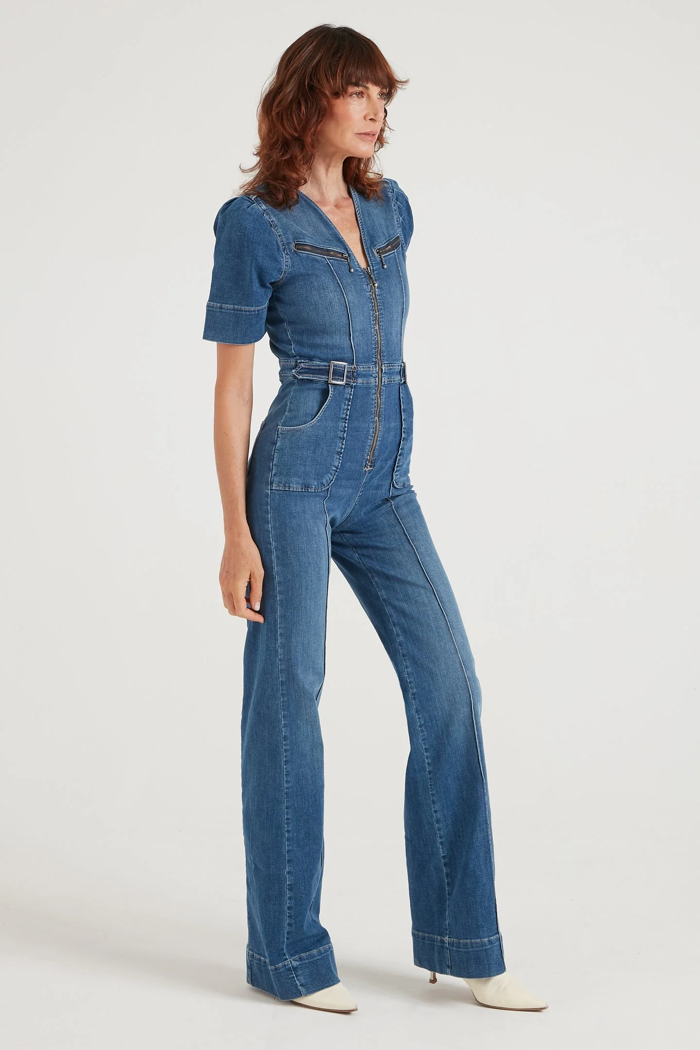 Opal The Softly Curved Jumpsuit - Fawcett Blue - Image 3