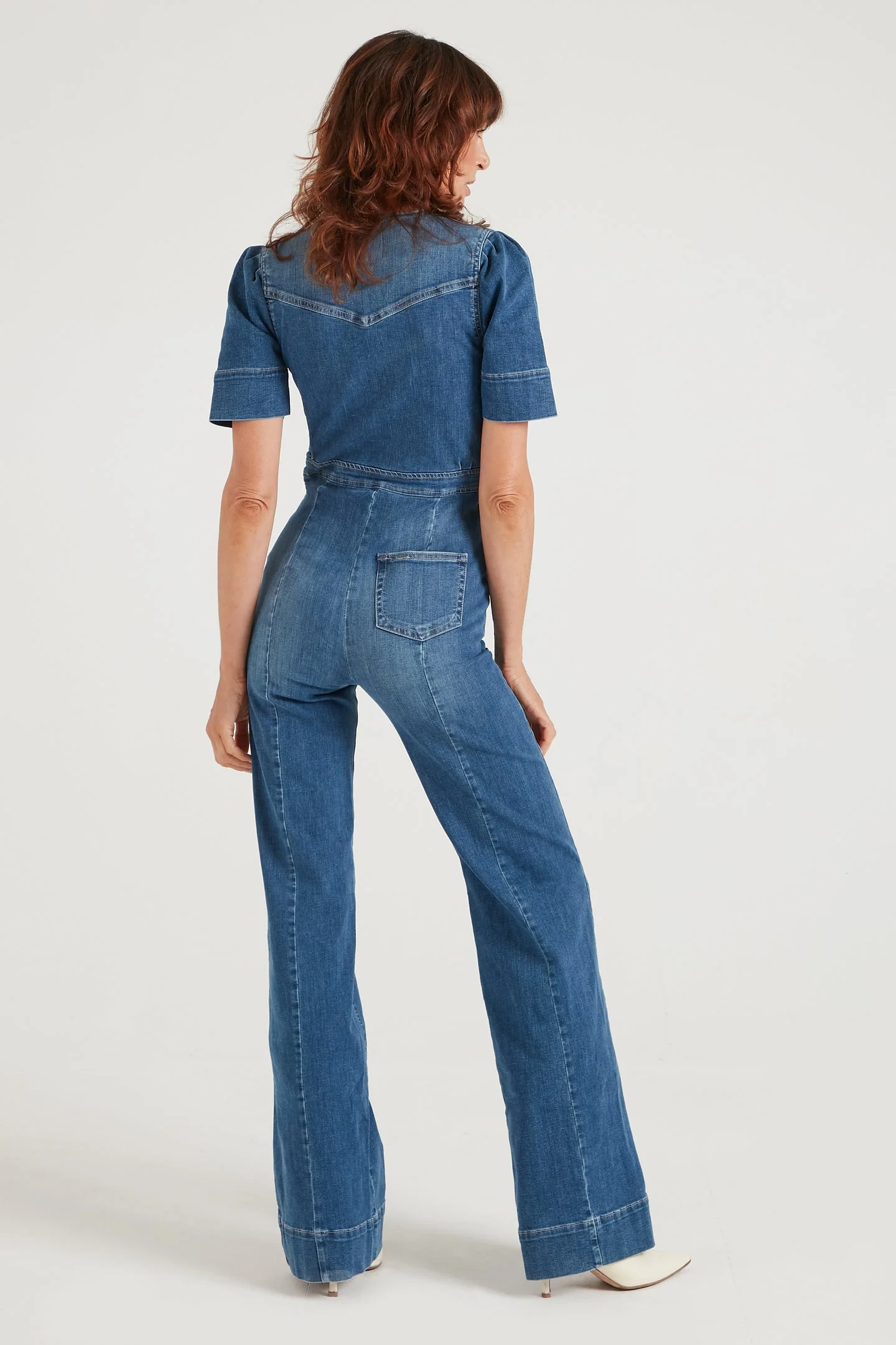 Opal The Softly Curved Jumpsuit - Fawcett Blue - Image 4