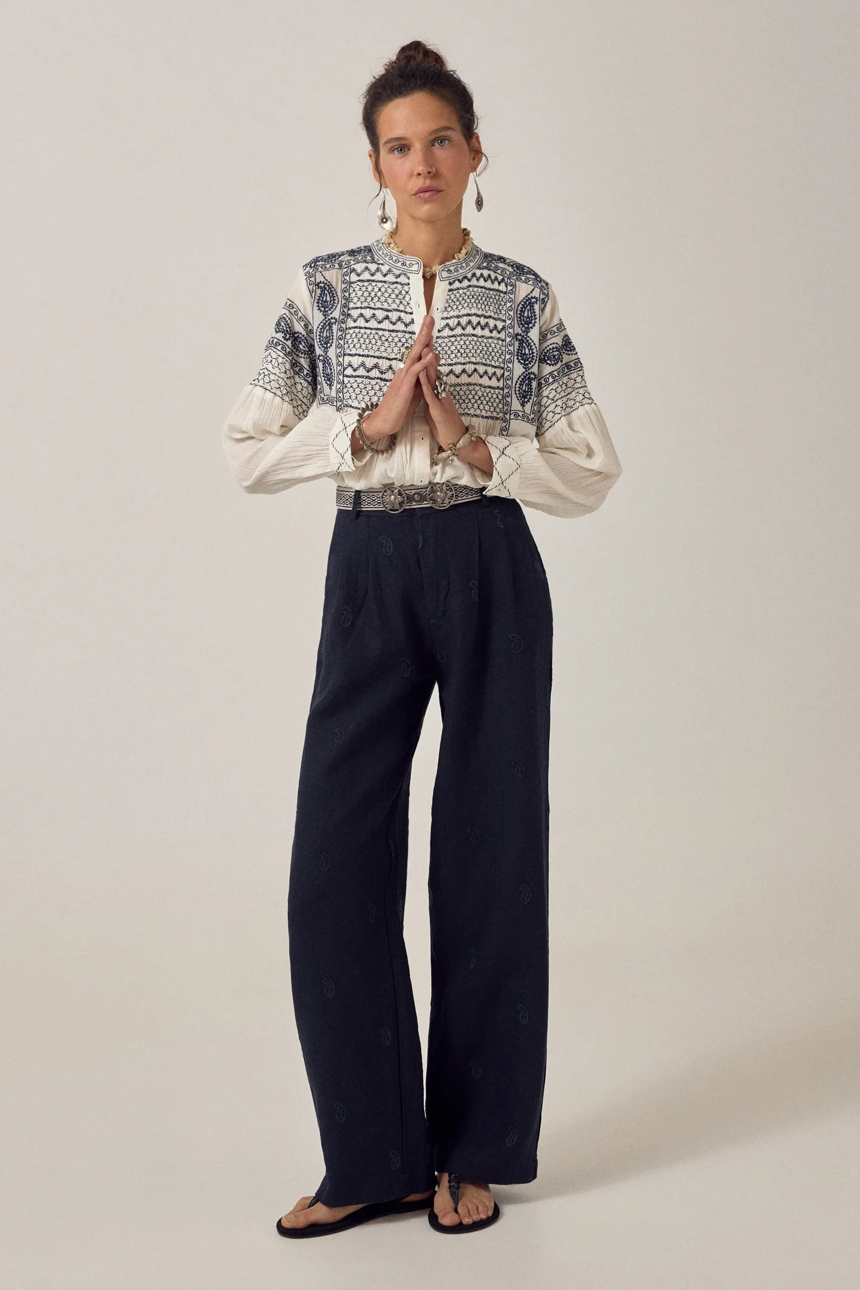 Otto Degas Trousers - Night Blue - Image 3