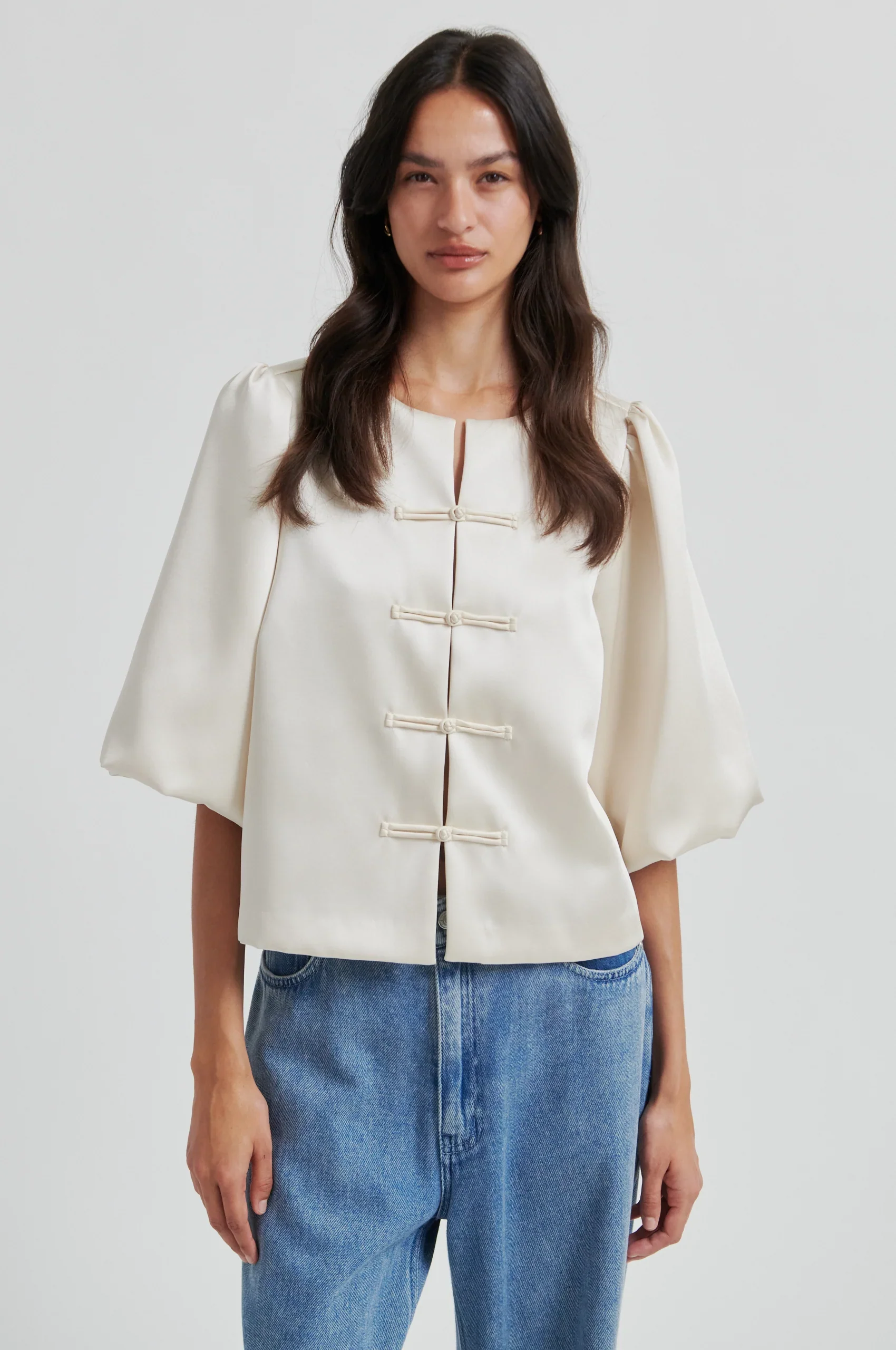 Perlla New Blouse - Soft Beige - Image 5