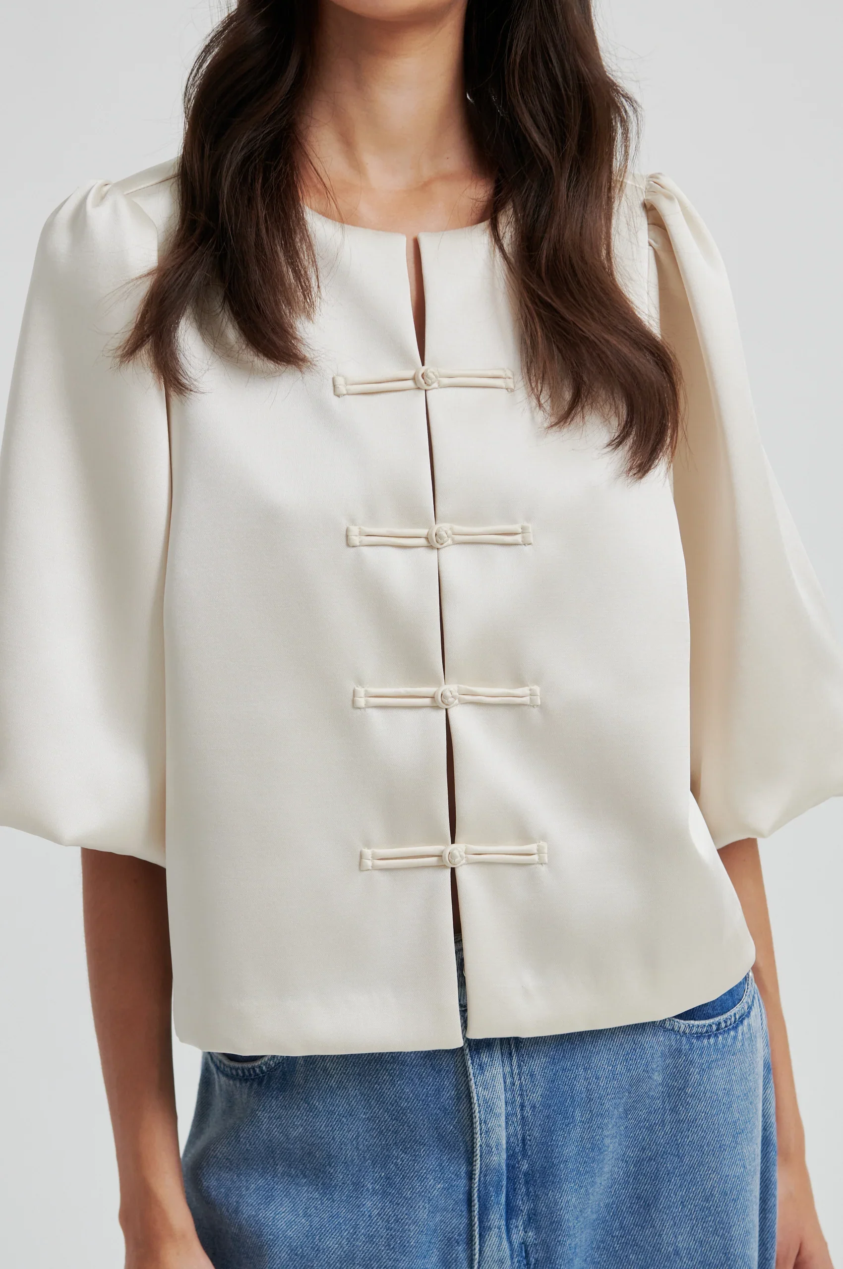 Perlla New Blouse - Soft Beige - Image 6