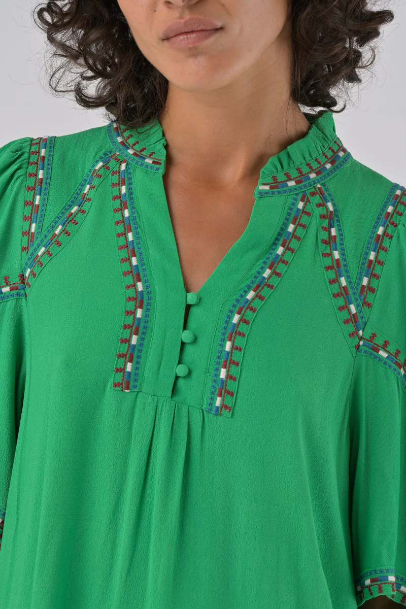 Rita Dress - Green - Image 3