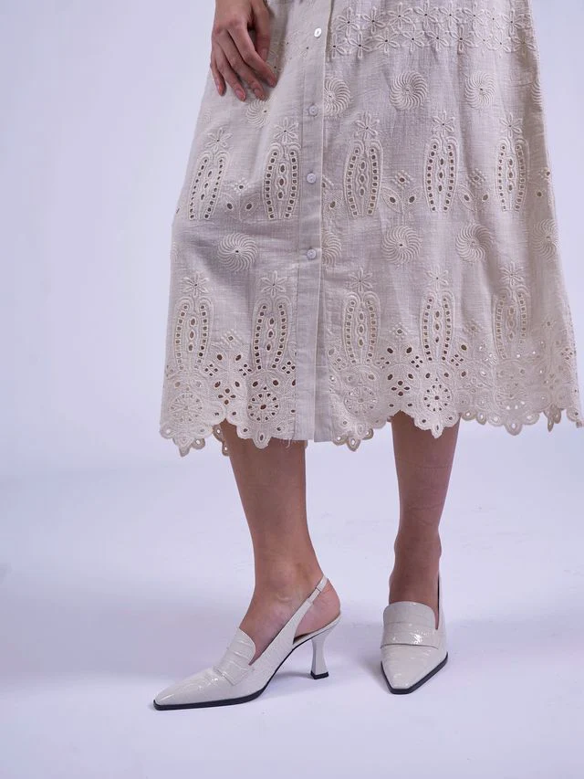 Sani Maxi Dress - Clotted Cream - Image 12
