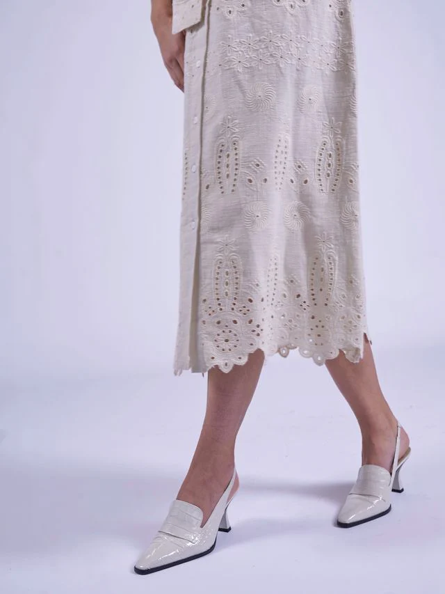 Sani Maxi Dress - Clotted Cream - Image 13