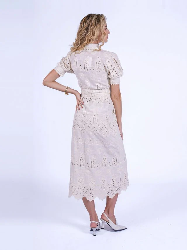 Sani Maxi Dress - Clotted Cream - Image 14