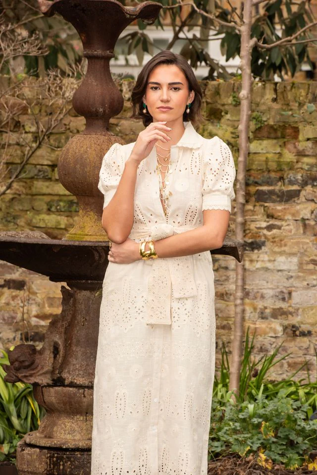 Sani Maxi Dress - Clotted Cream - Image 4