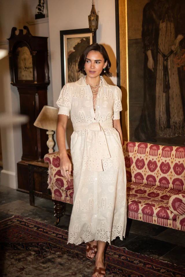 Sani Maxi Dress - Clotted Cream - Image 5