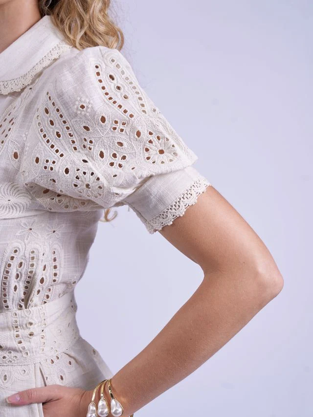Sani Maxi Dress - Clotted Cream - Image 9