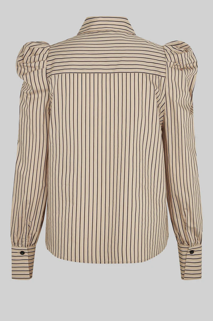 Serina Slim Shirt - Camel - Image 7