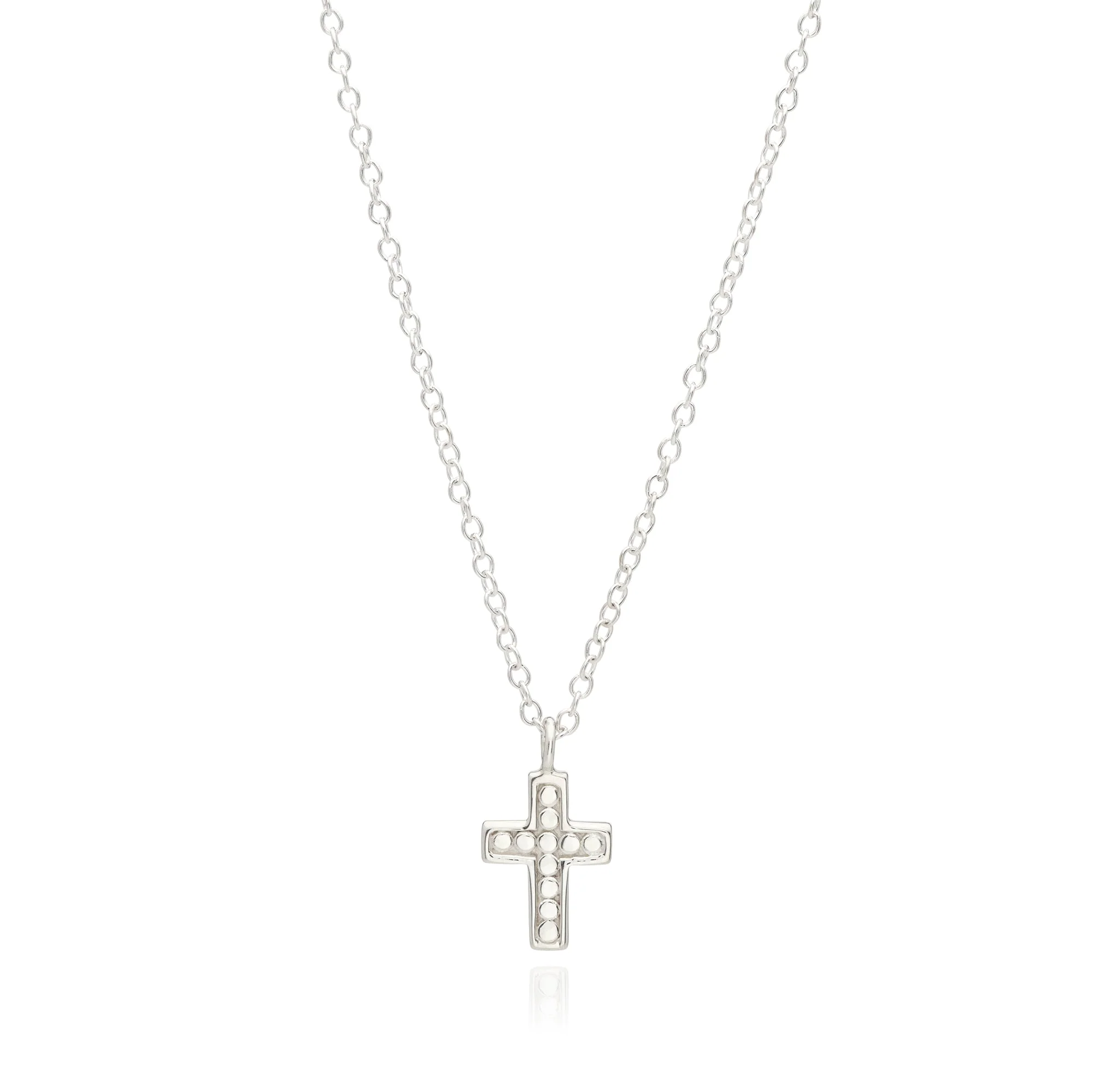 Small Cross Classic Necklace - Gold & Silver - Image 3