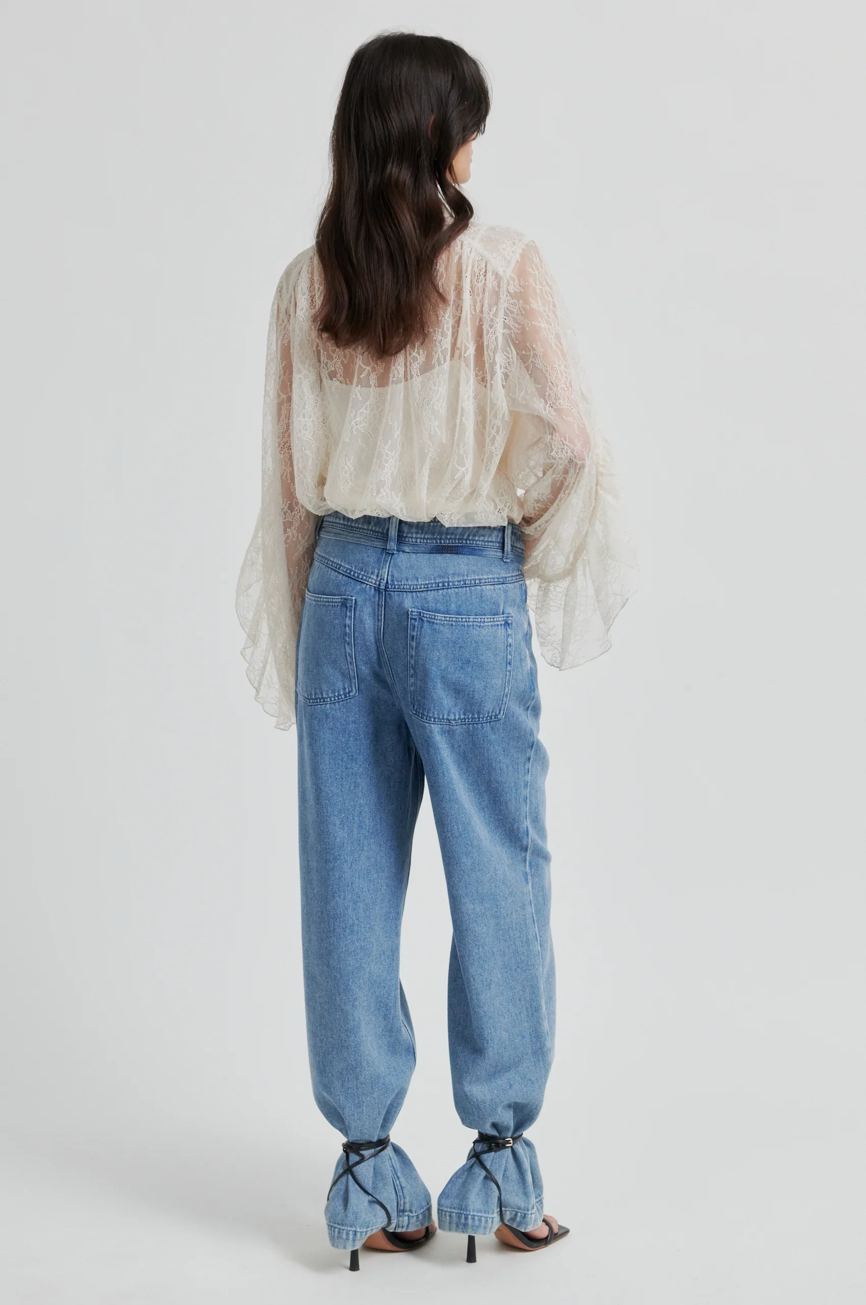 Sybell Lace Blouse - Soft Beige - Image 7