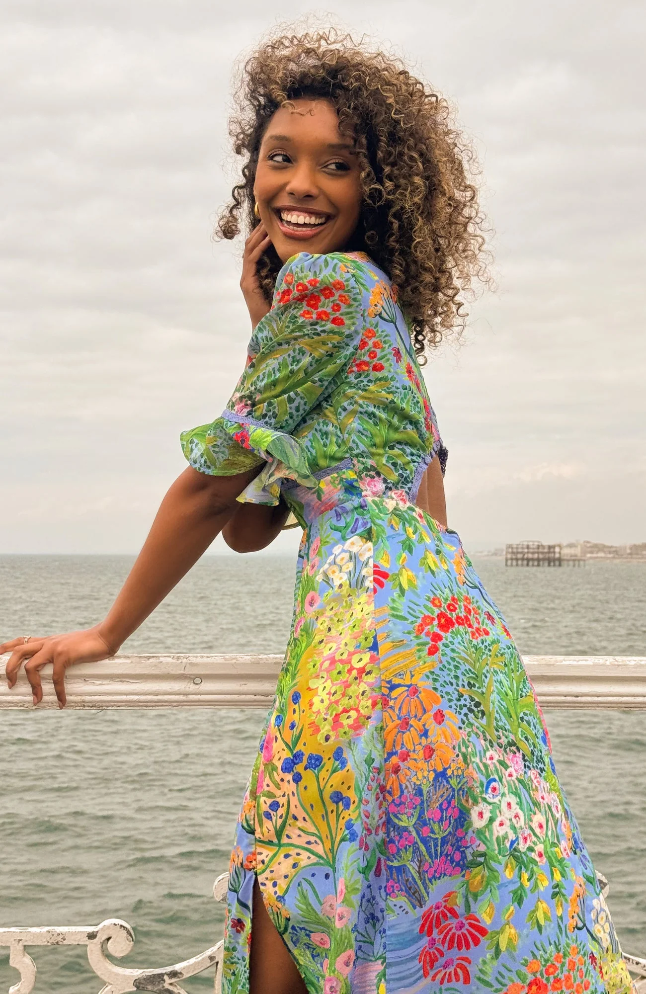 The Hazel Dress - Floral Pond - Image 5