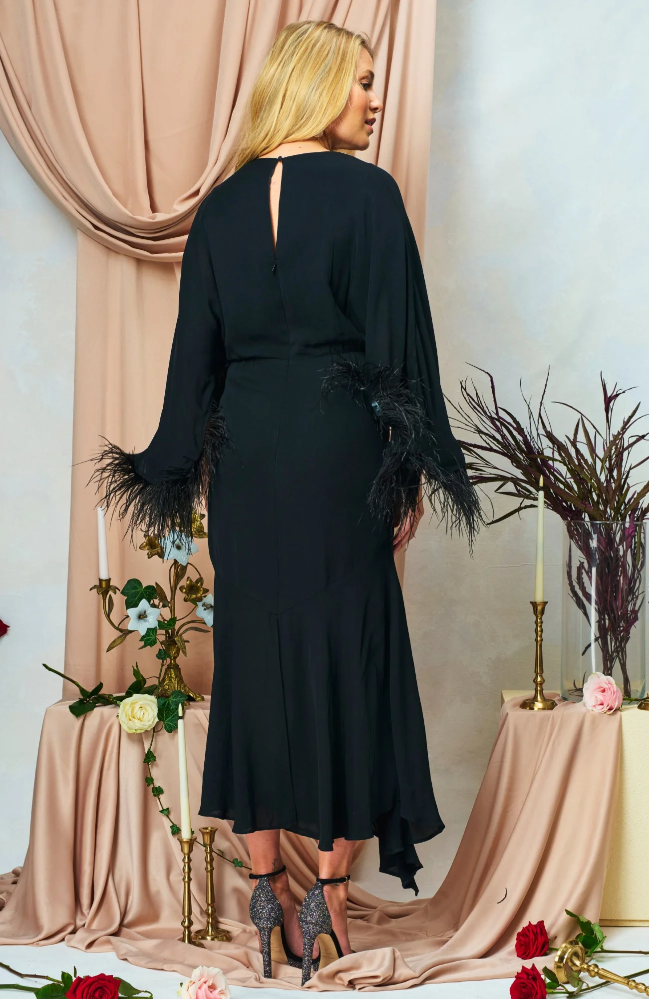 The Helena Dress - Black - Image 7