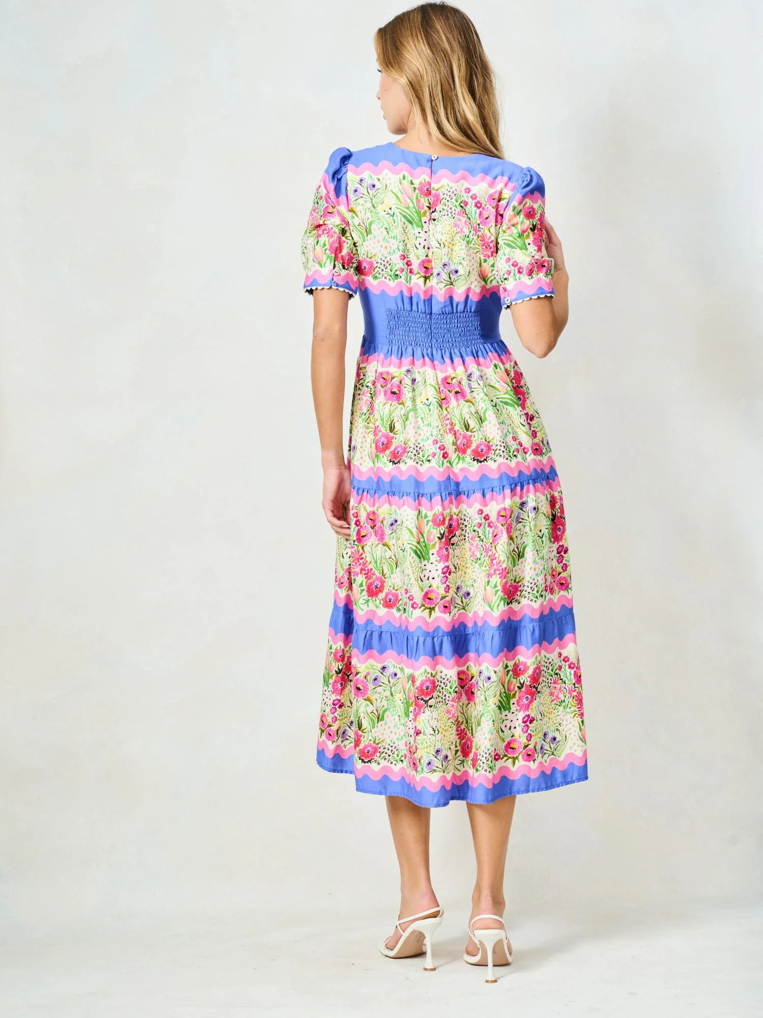 The Jo Dress - Blue/Pink - Image 10