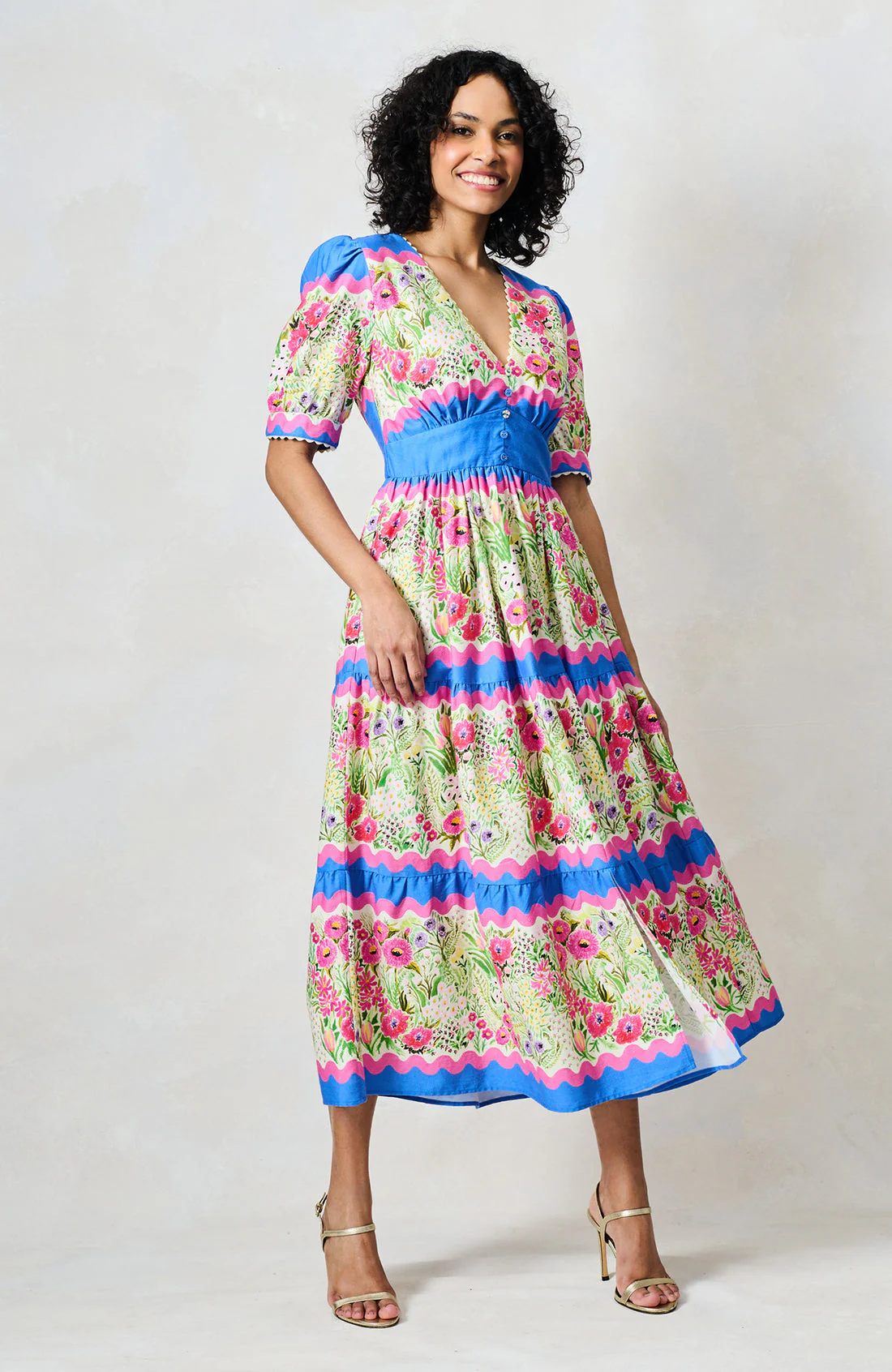 The Jo Dress - Blue/Pink - Image 7