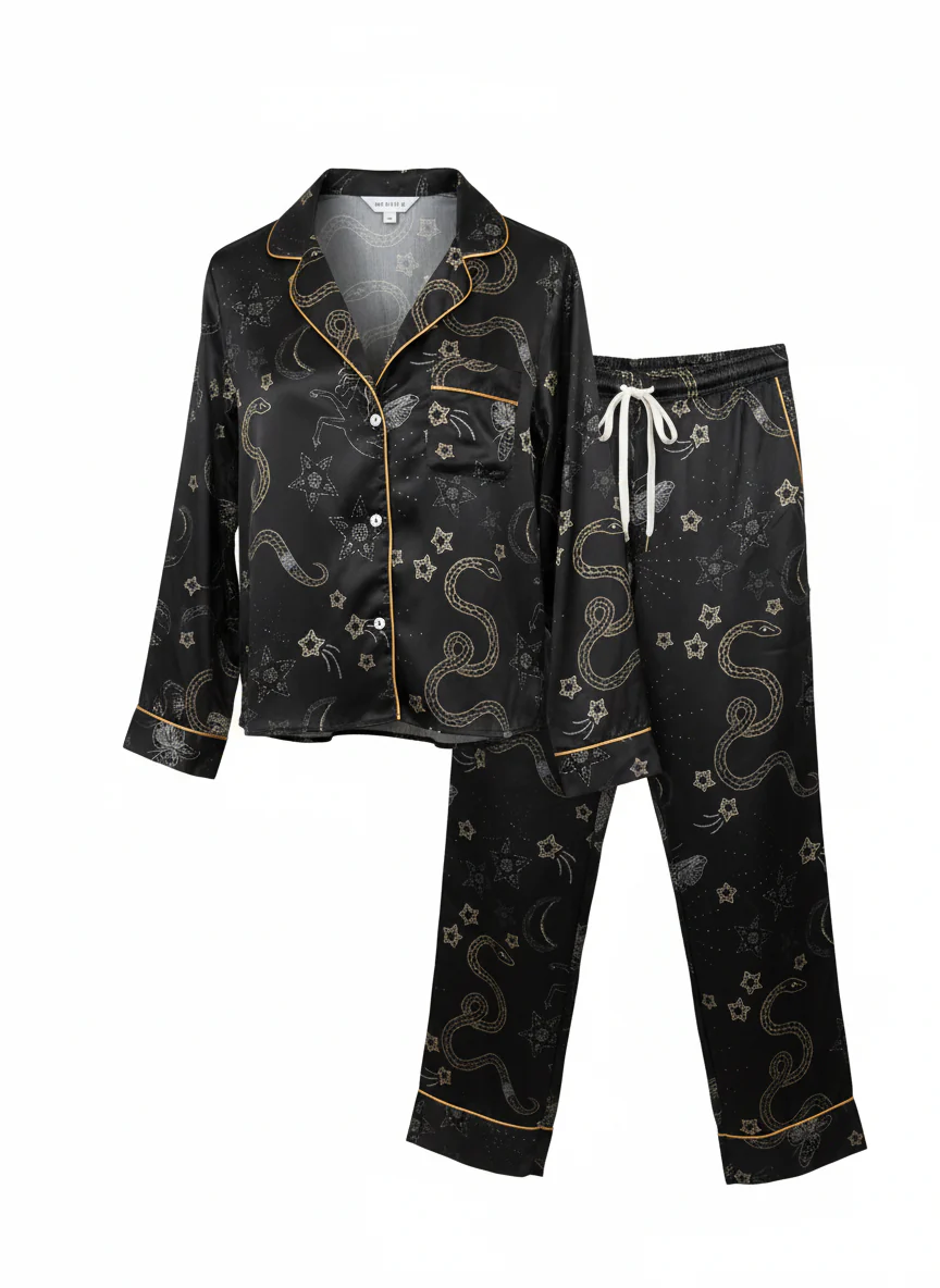 The Menah Pyjamas - Black - Image 3