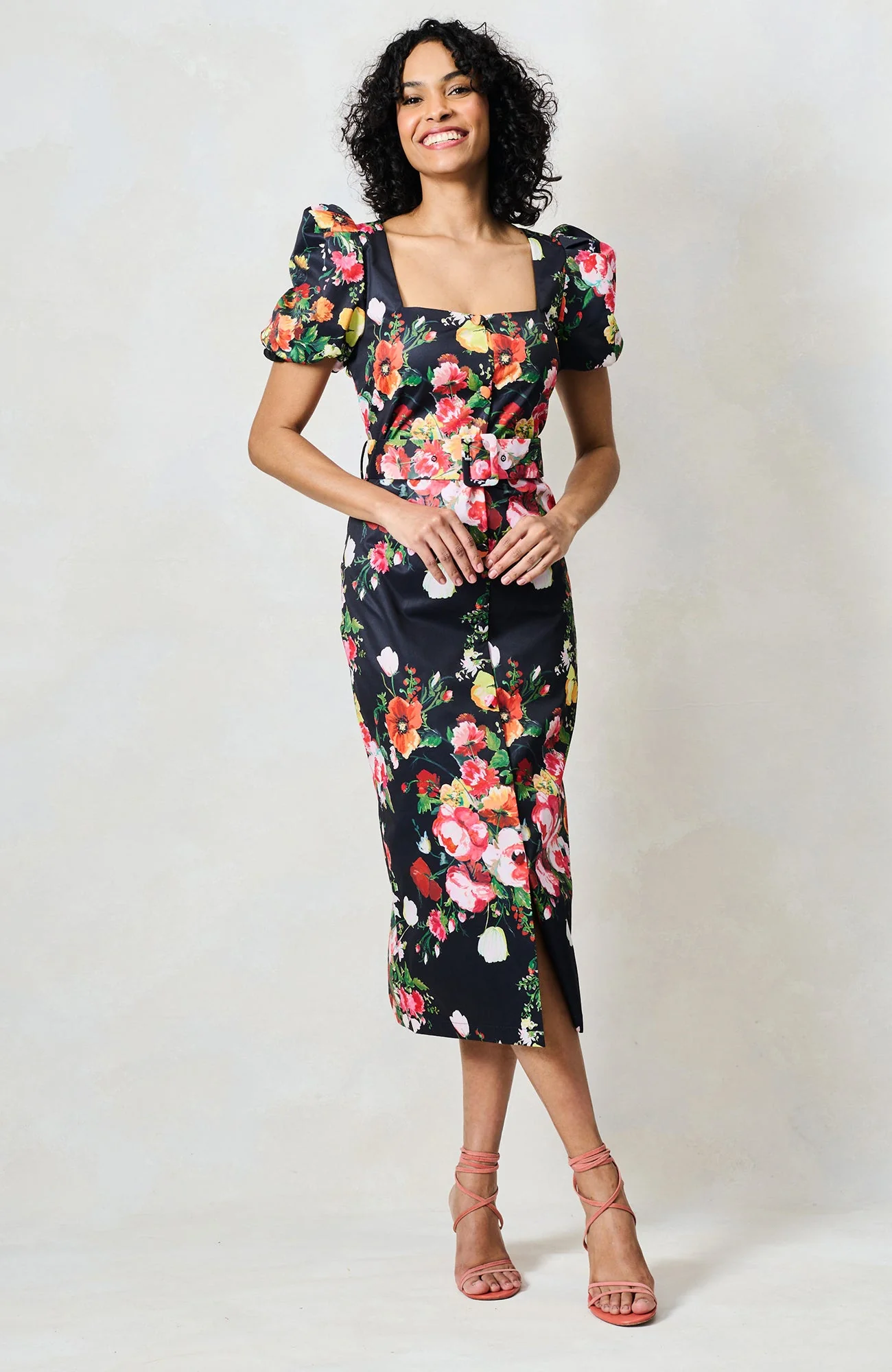 The Trisha Dress - Black Multi - Image 6