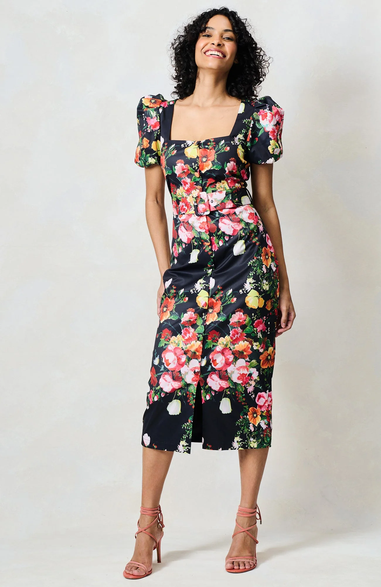 The Trisha Dress - Black Multi - Image 7