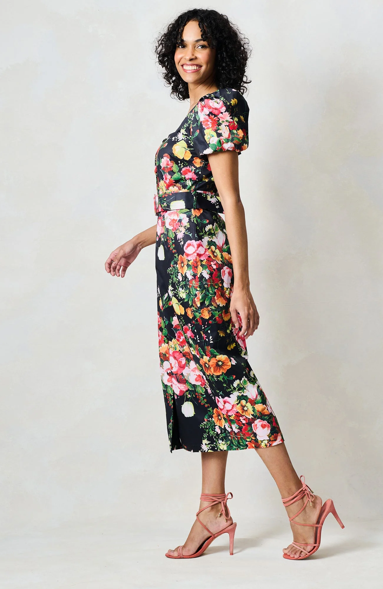 The Trisha Dress - Black Multi - Image 8