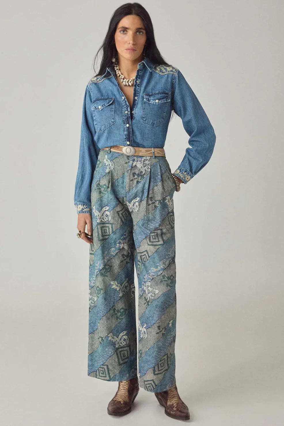 Thelma Shirt - Blue Haze - Image 3