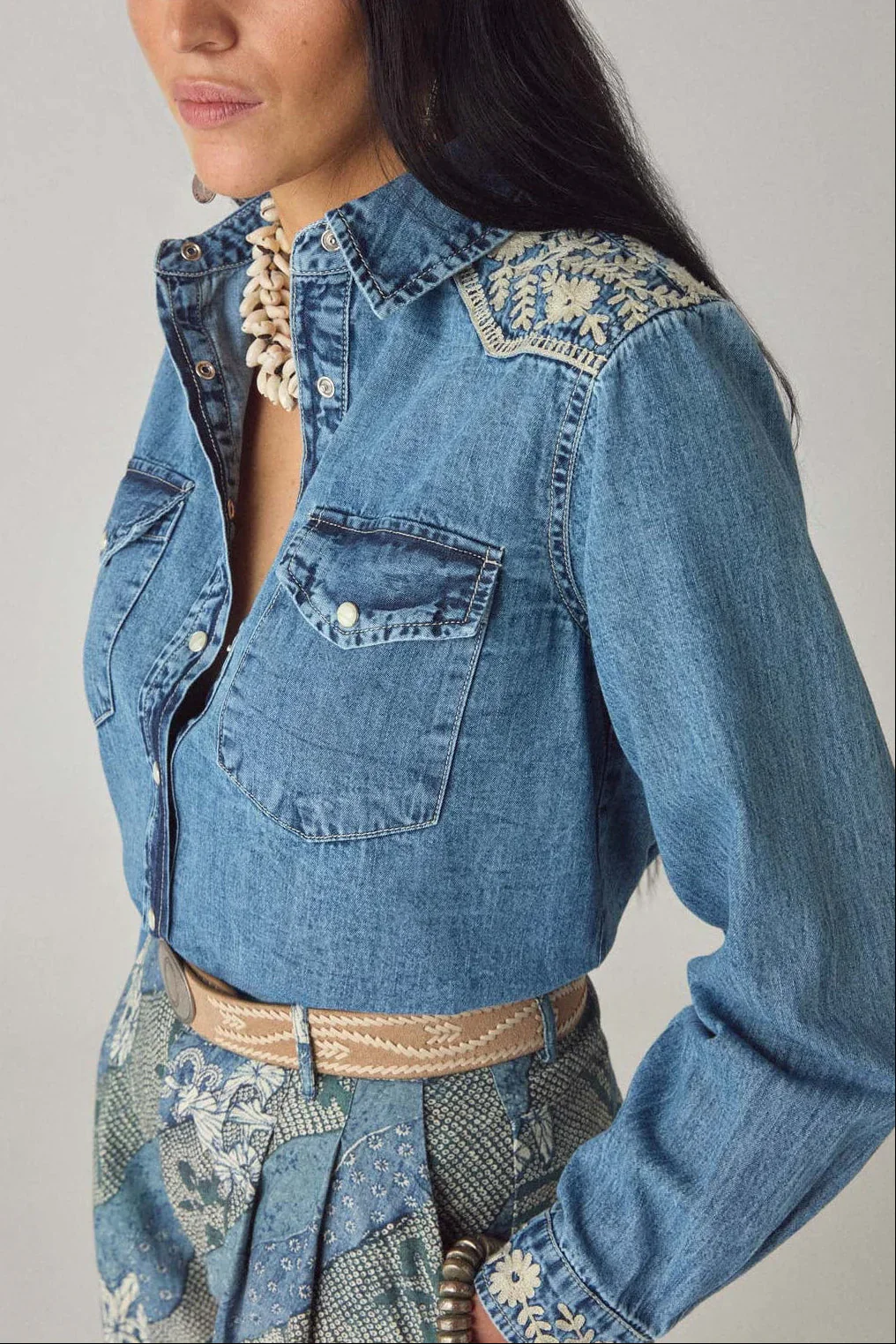 Thelma Shirt - Blue Haze - Image 4