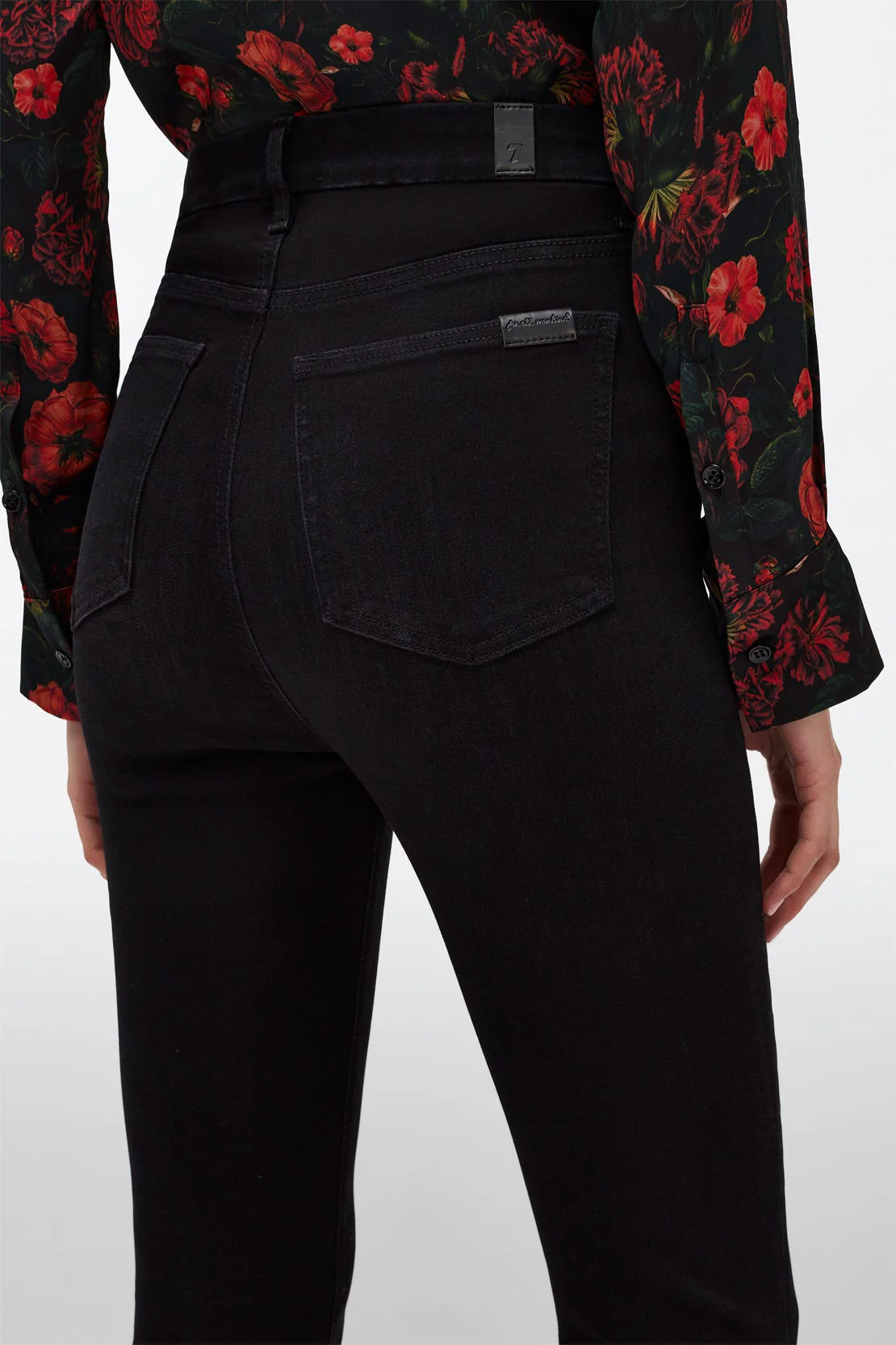 The Ultra High Rise Skinny Boot Orchid Jeans - Black - Image 6