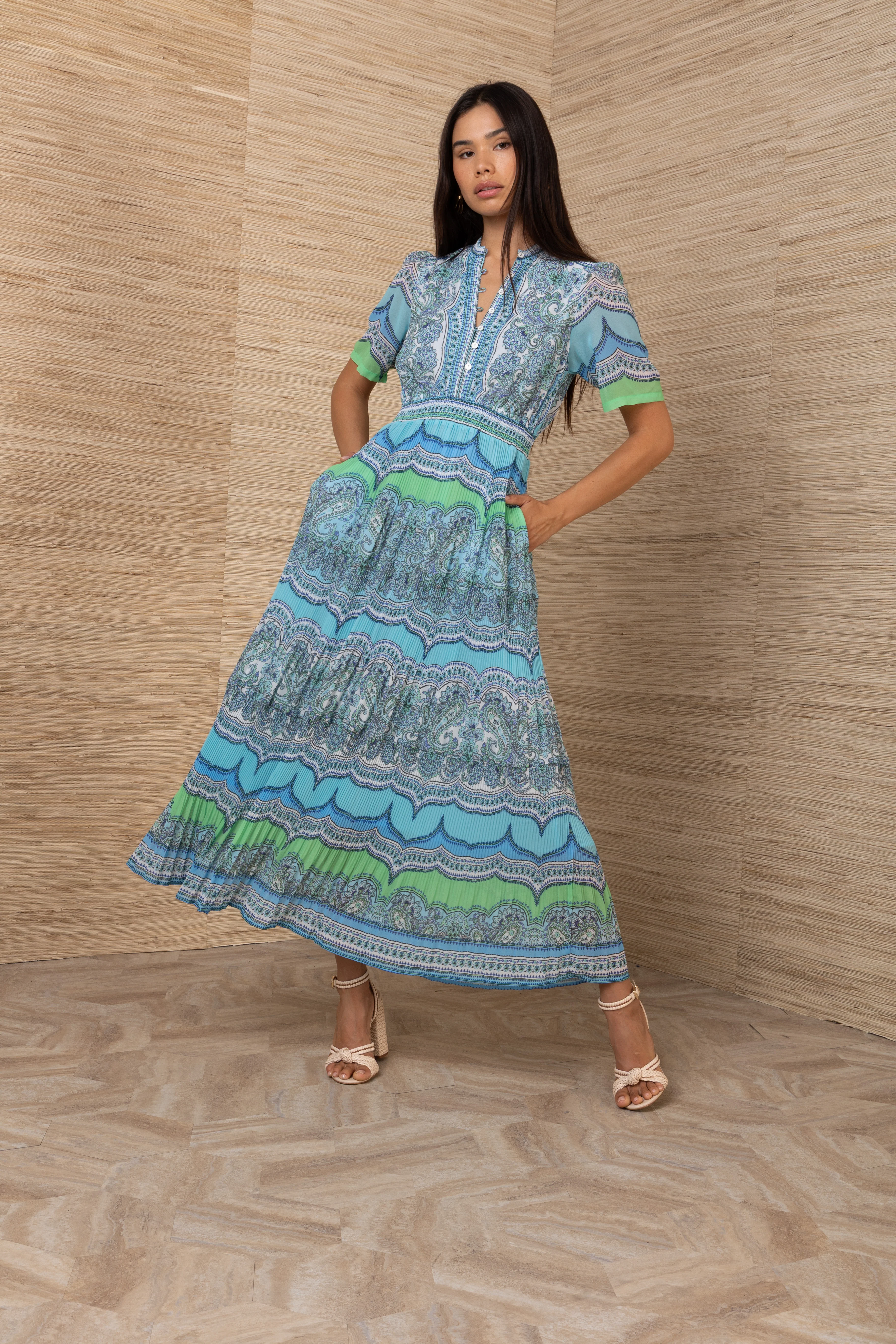 Vale Dress - Turquoise - Image 2