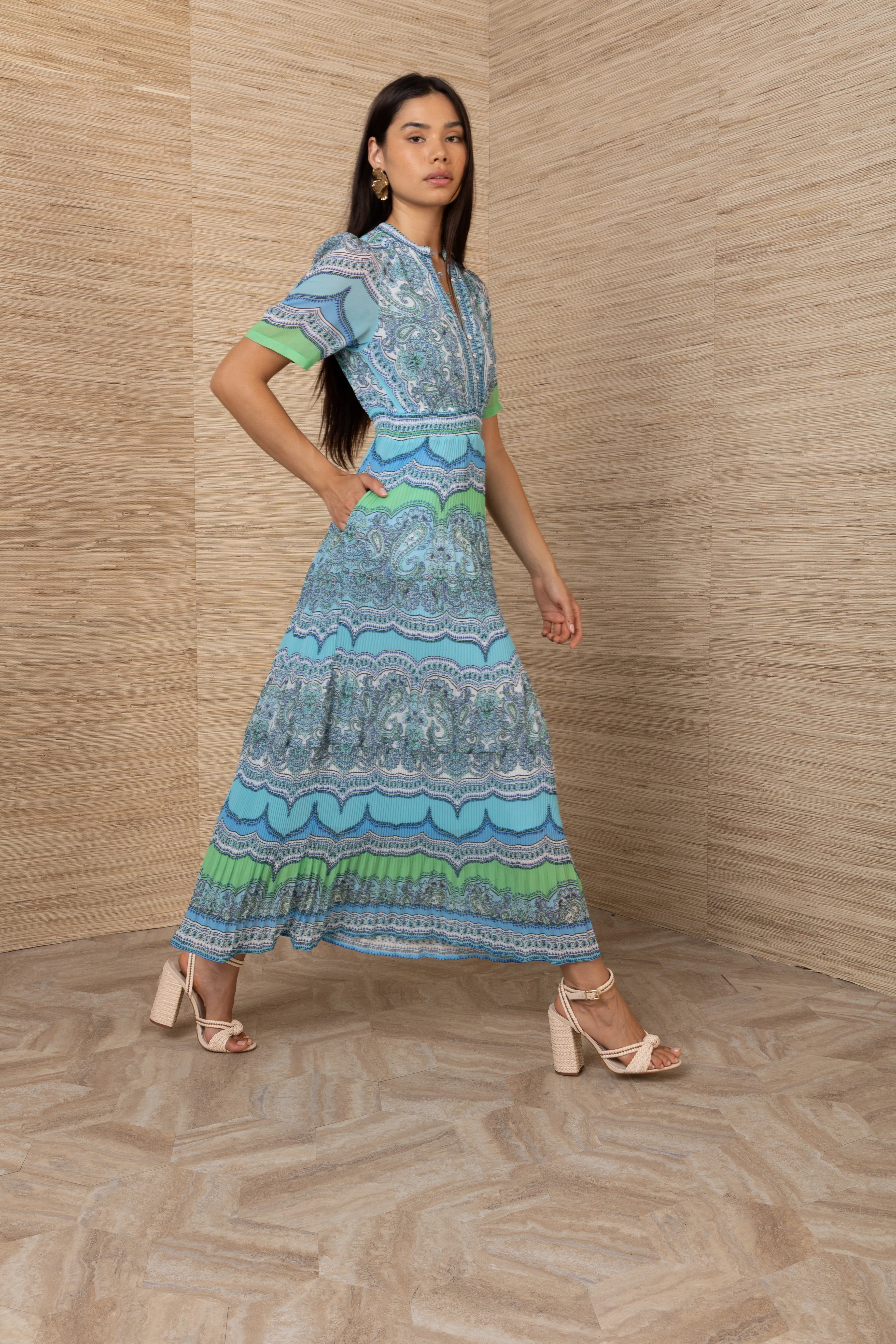Vale Dress - Turquoise - Image 3