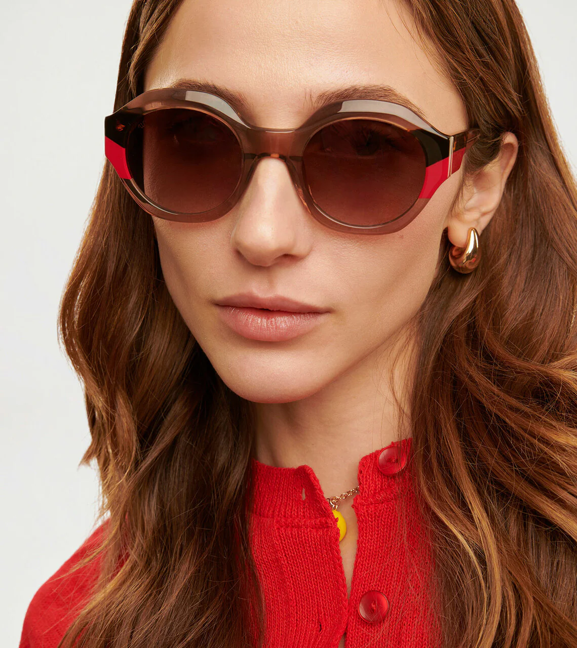 Valeria Sunglasses - Clear Taupe - Image 5