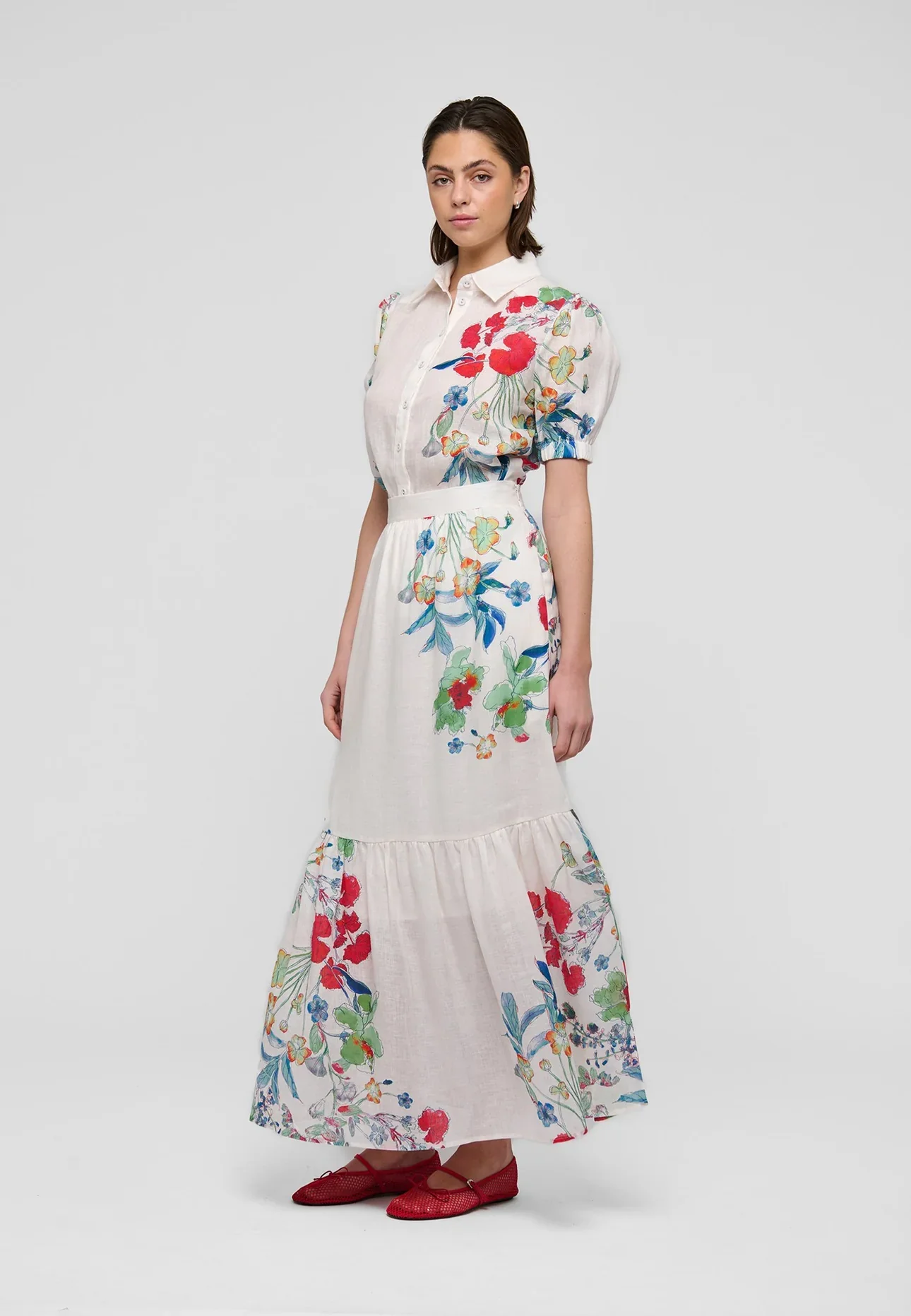 Violetadea NS Blouse - Floral Leche - Image 3