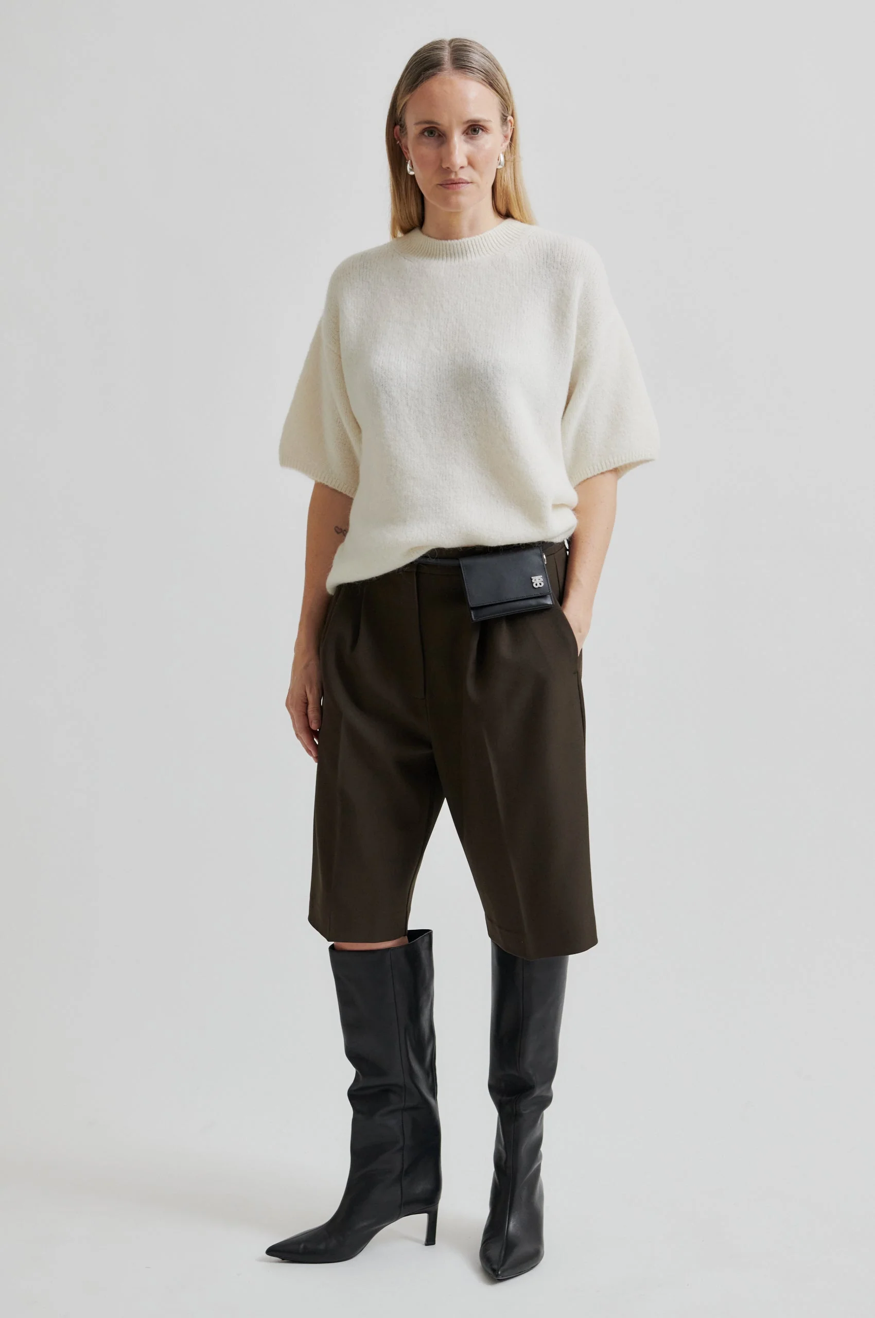 Wanda O-Neck Knit - Dark Chalk - Image 3