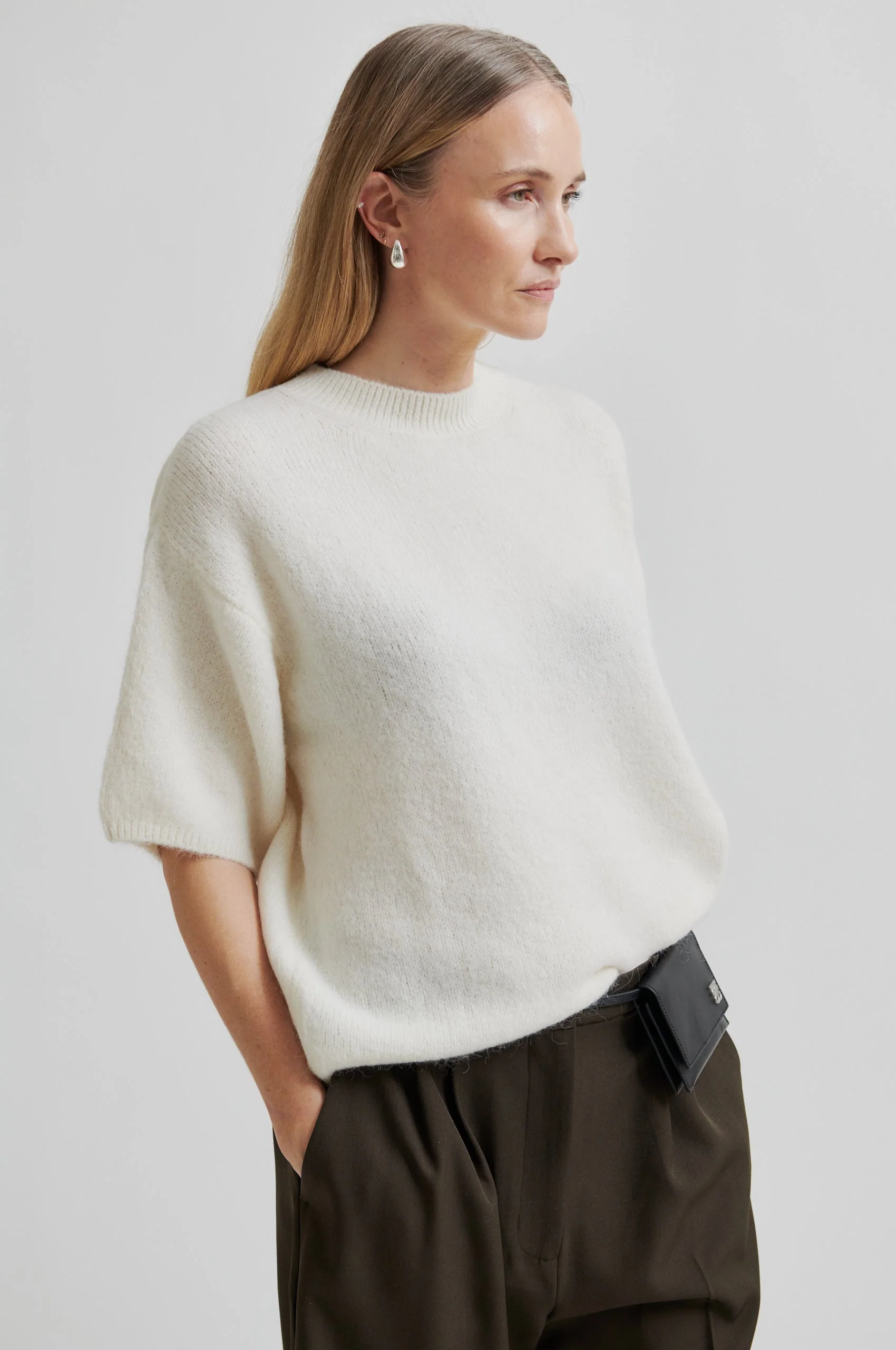 Wanda O-Neck Knit - Dark Chalk - Image 4