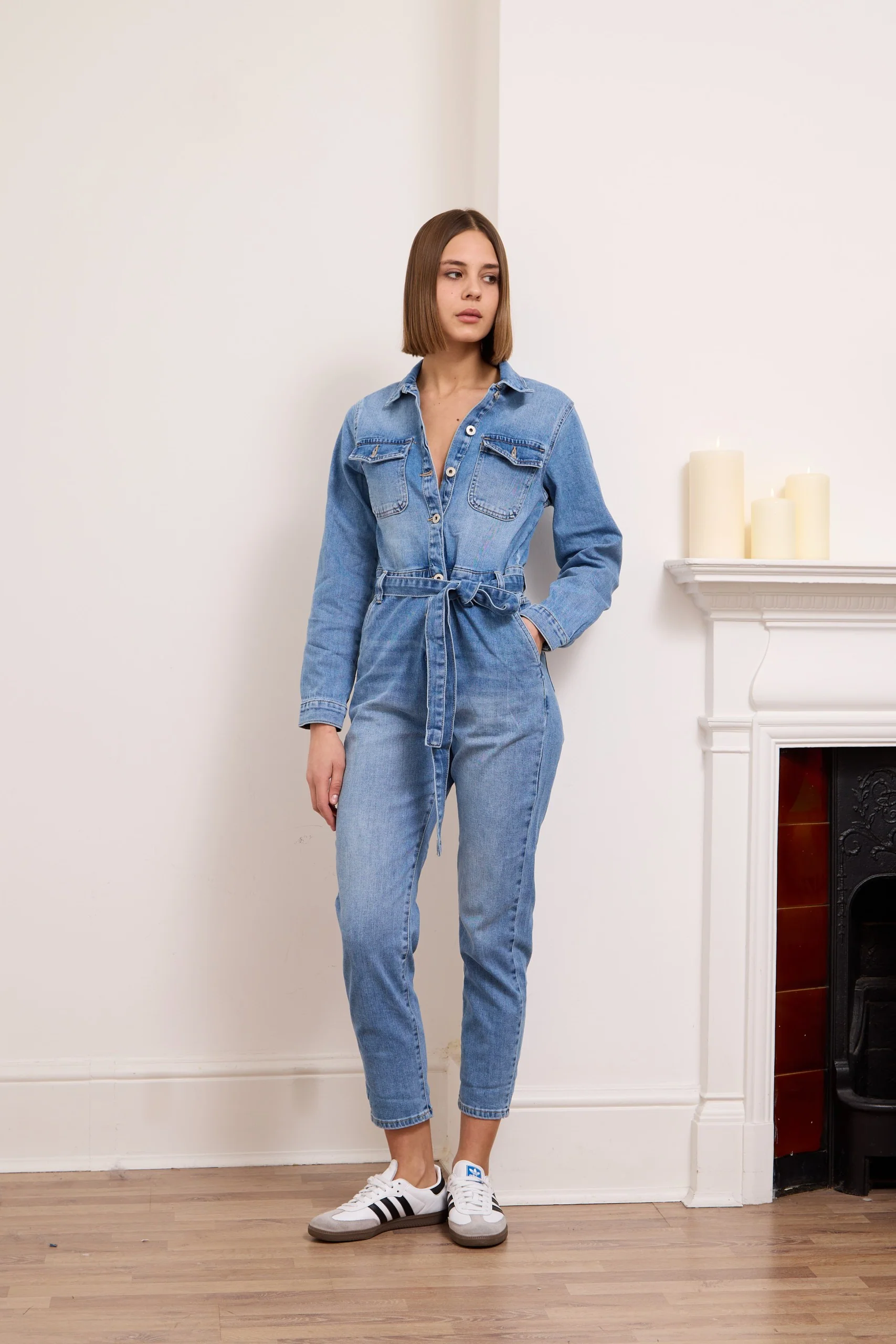 Y 1204 Jumpsuit - Denim - Image 3
